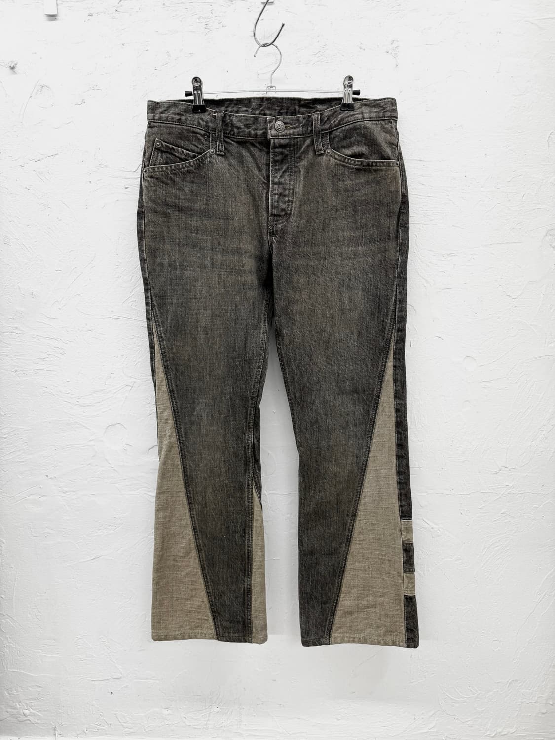 ppfm 스파이럴 패널 데님 팬츠 상품이미지1