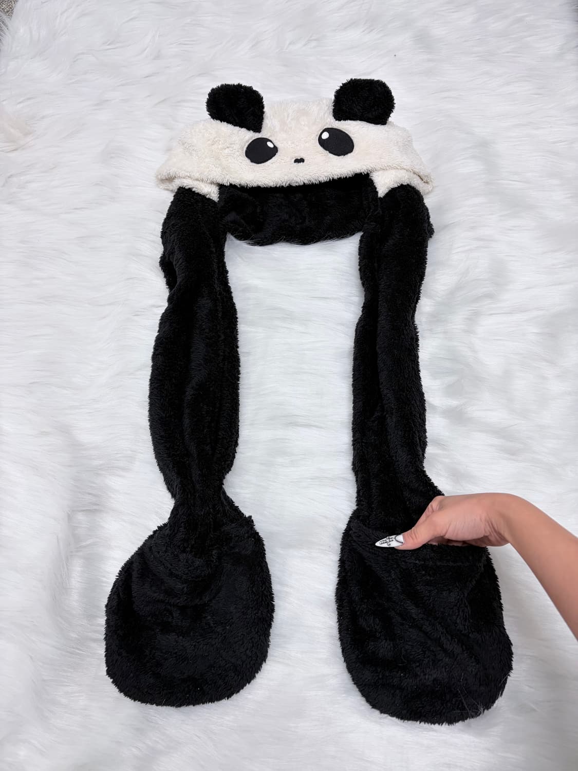 팬더 털모자 갸루 포켓  상품이미지2