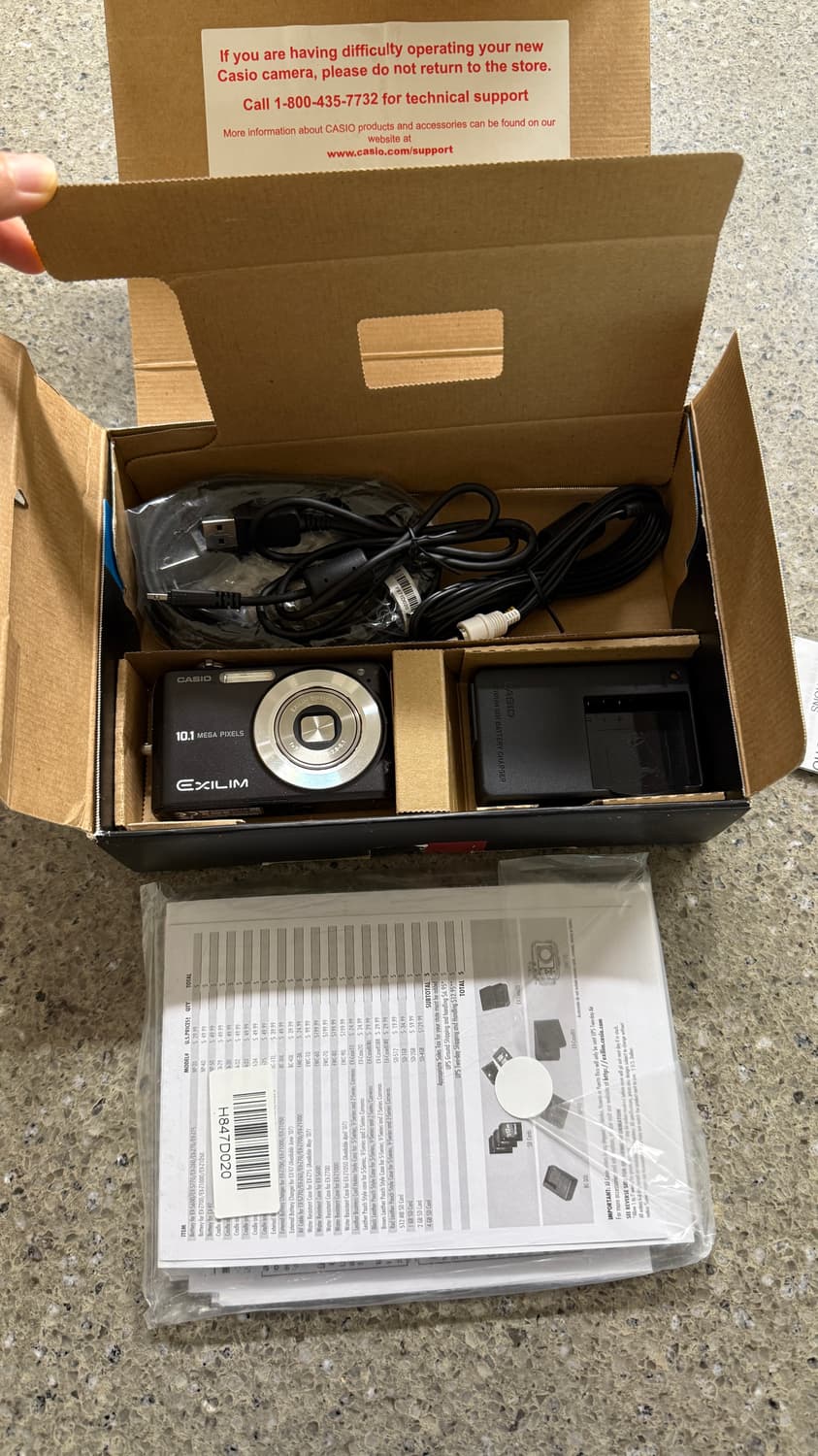 카시오 엑슬림 ex-z1050 블랙 풀박스 세트 (한국어 지원모델) 상품이미지10