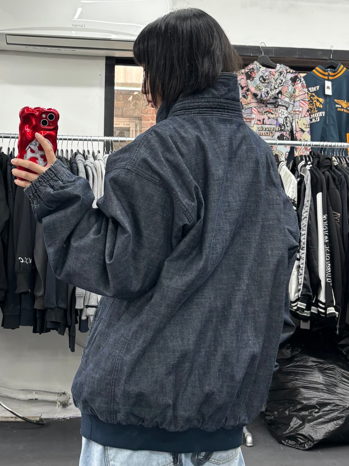 JPN 콜롬비아 데님 하이넥 점퍼 상품이미지4