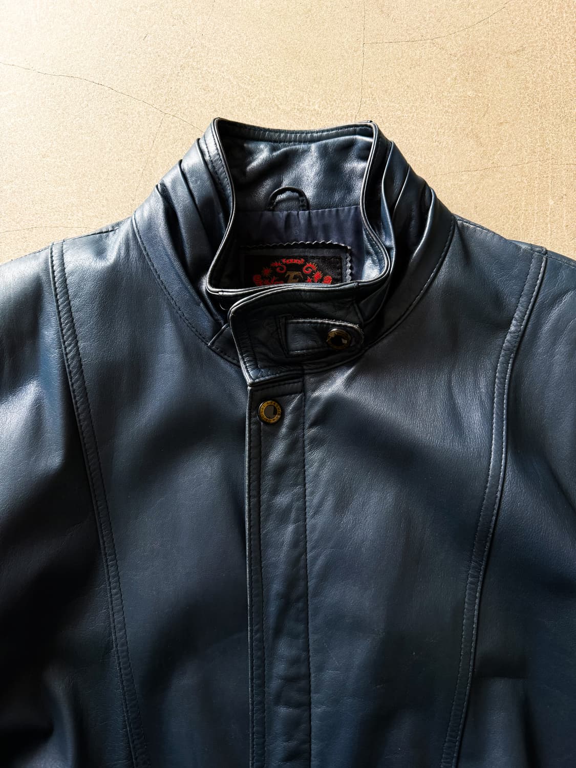 90s Elite Genuine Leather Bomber Jacket  상품이미지3