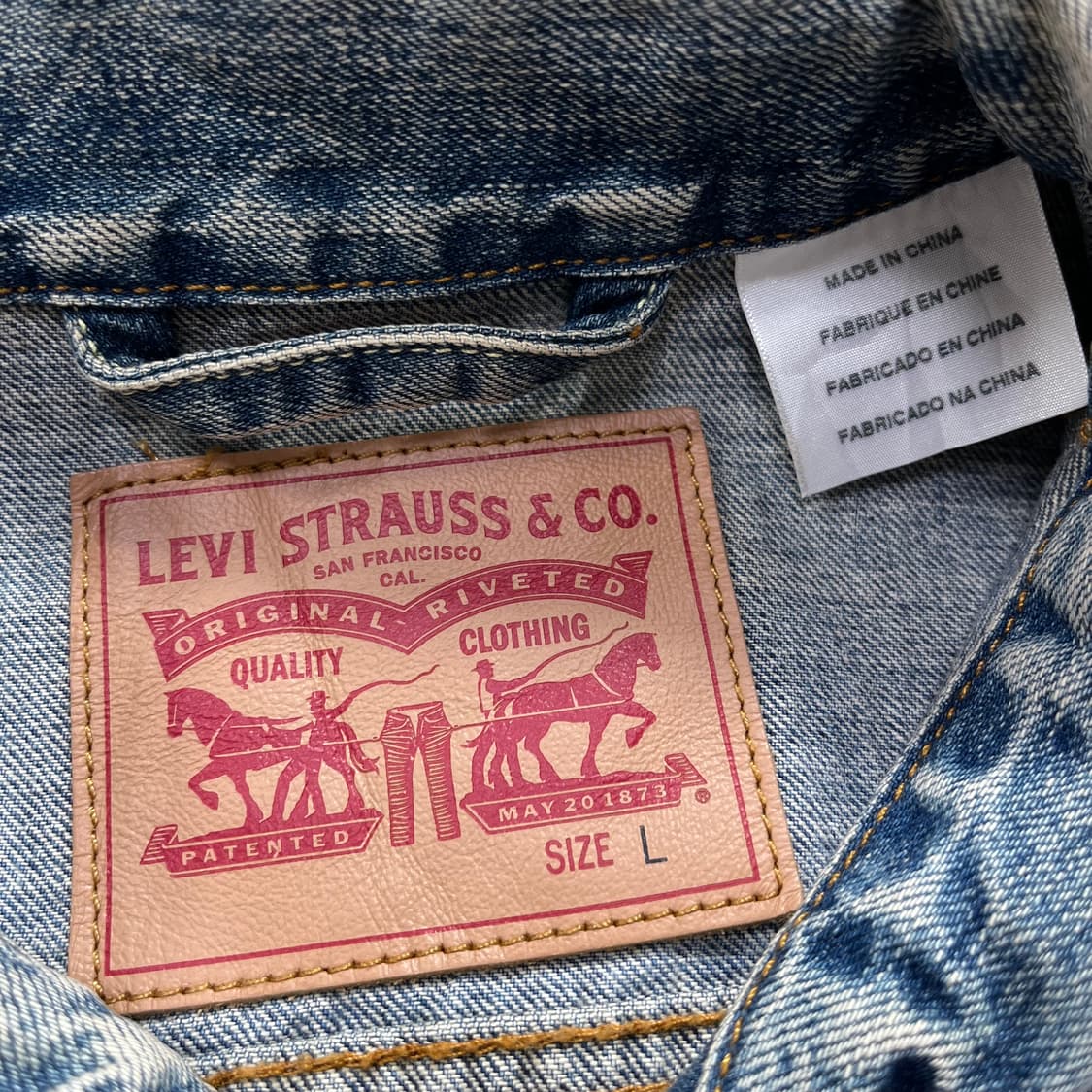 Levis 리바이스 데님 트러커 자켓(L) 상품이미지2