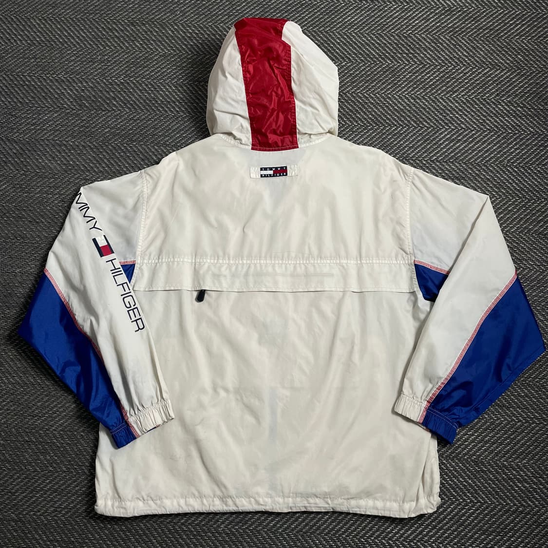 90s 타미힐피거 스펠아웃 빅로고 바람막이 자켓 o 4047 상품이미지5