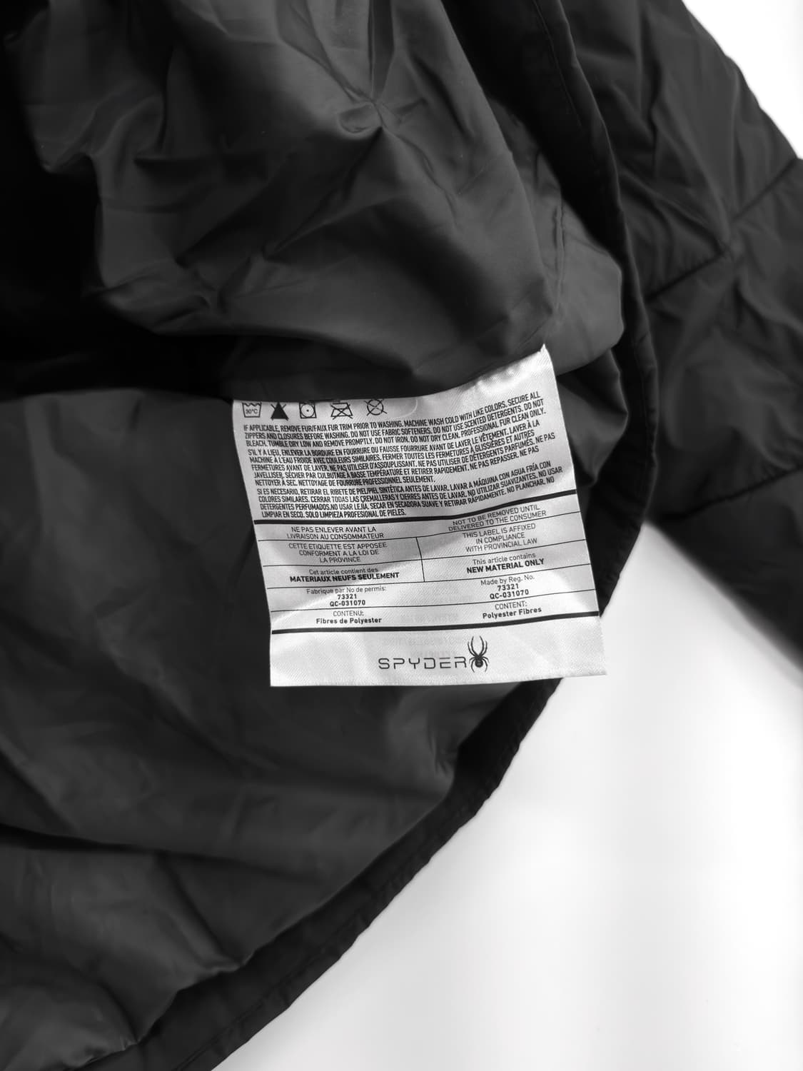 스파이더 경량패딩 다크그레이 상품이미지5