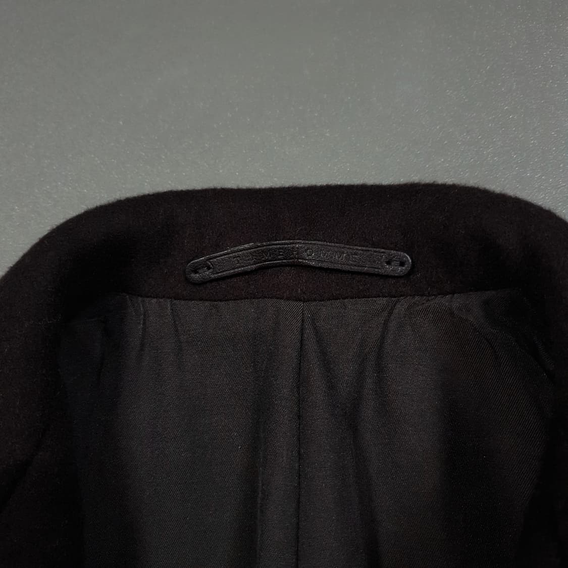 100) 타임 옴므 로얄 버튼 하이넥 울 캐시미어 실크 코트 자켓 브라운 상품이미지6