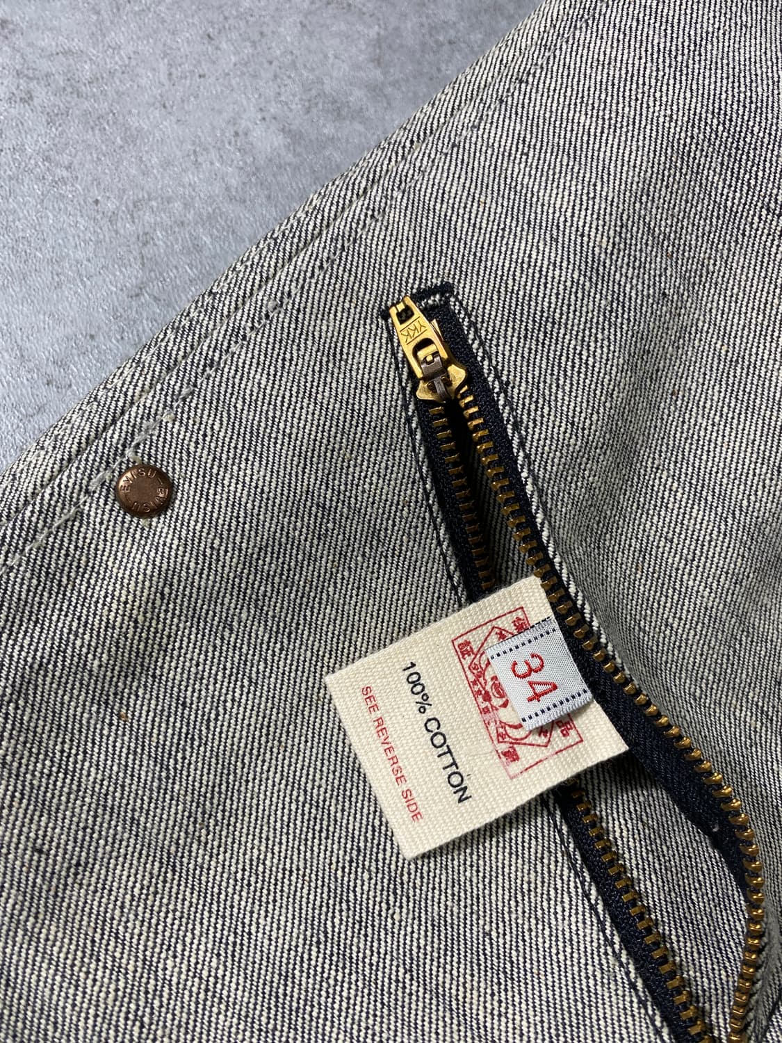 [34] Evisu 에비수 재팬 리버서블 리지드 데님팬츠 상품이미지10