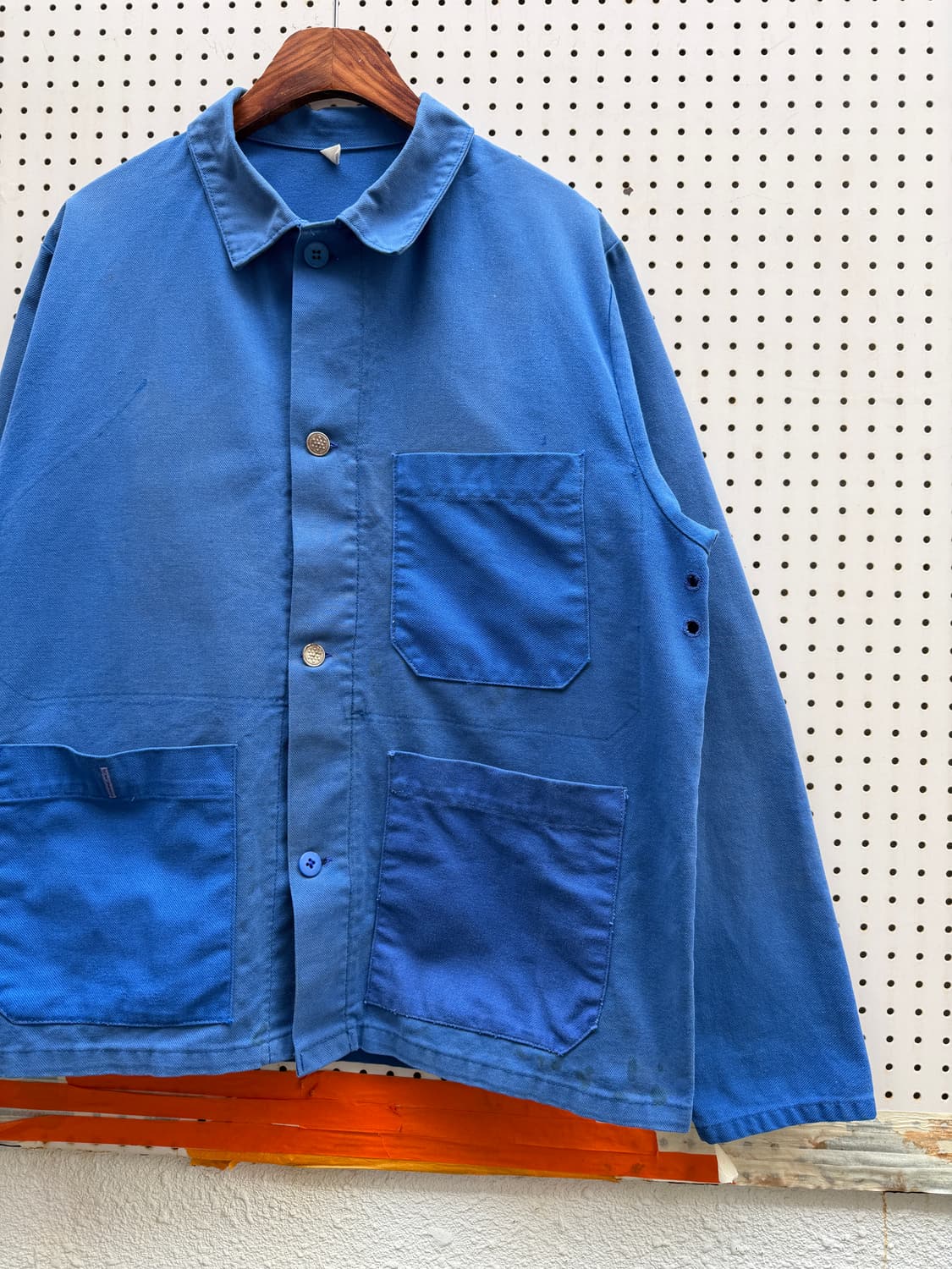 SUN FADED WASHED BLUE 썬페이드 빈티지 프렌치워크자켓 상품이미지3