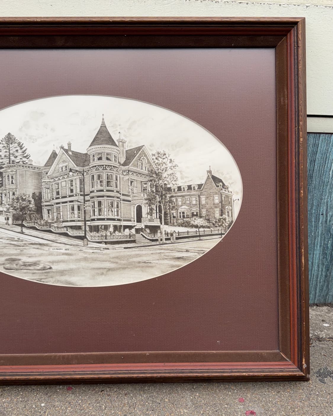 빈티지 소품 샌프란시스코 나무 액자 상품이미지4