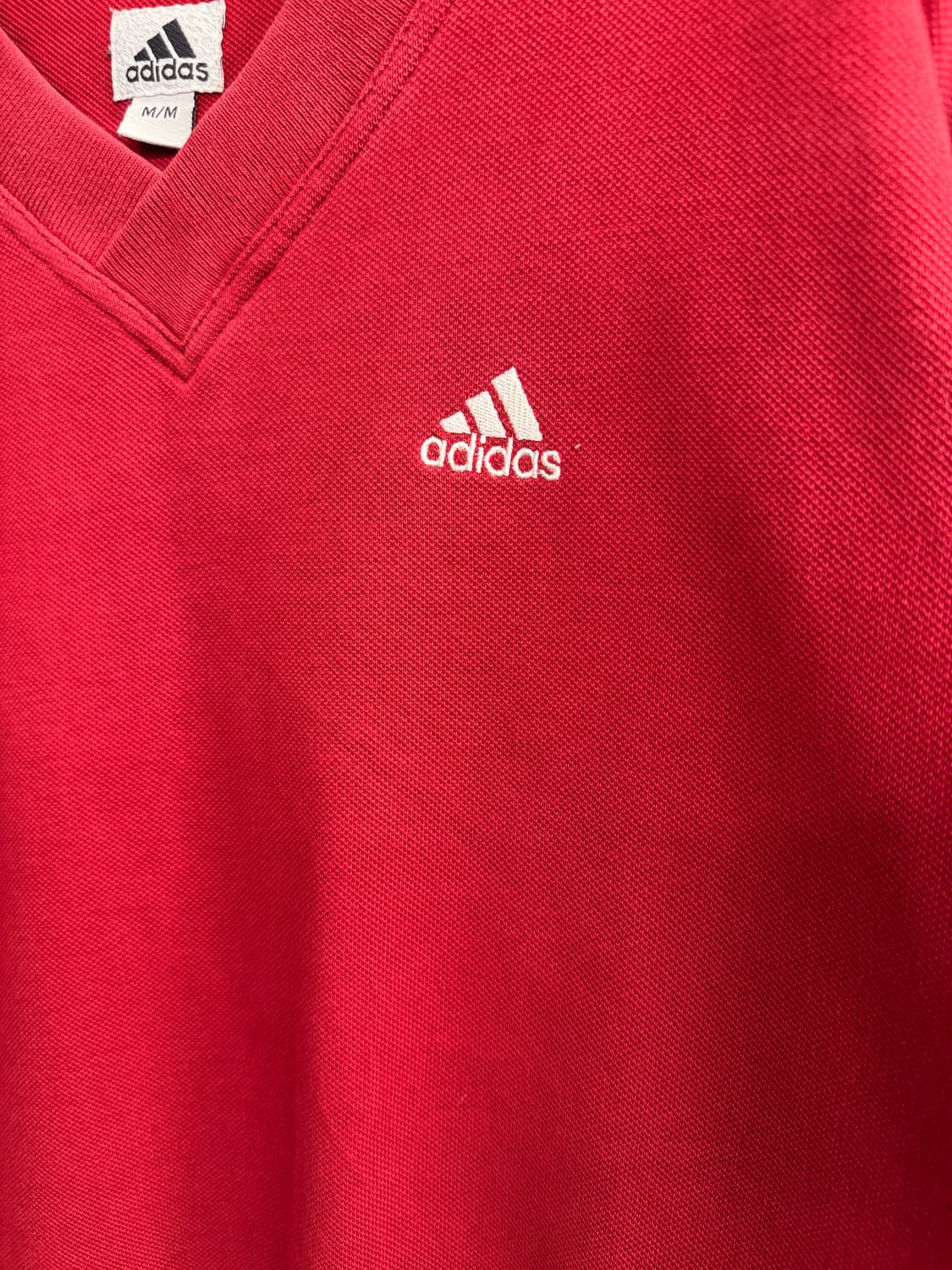 00’s 아디다스 빈티지 브이넥 와플스웻셔츠 상품이미지2