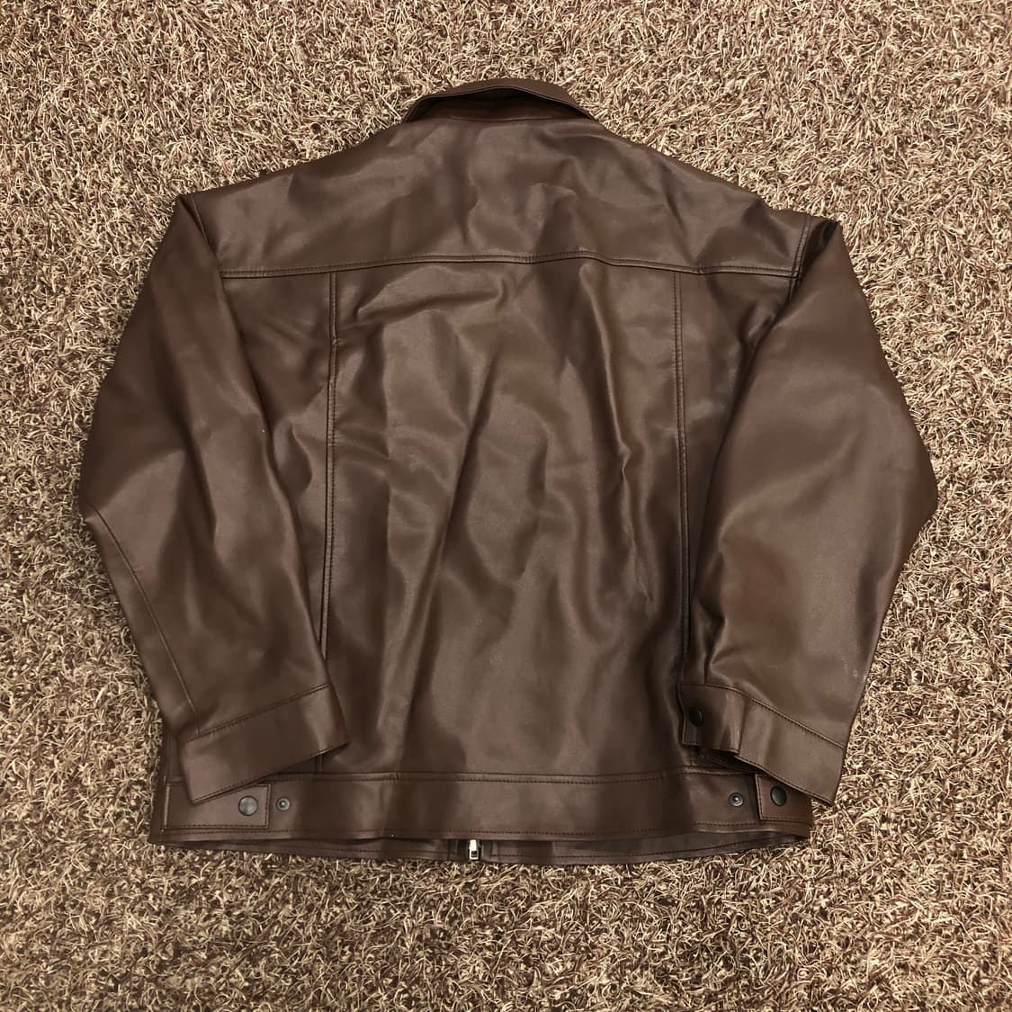 도프제이슨 투웨이 브라운 레더 자켓 상품이미지6