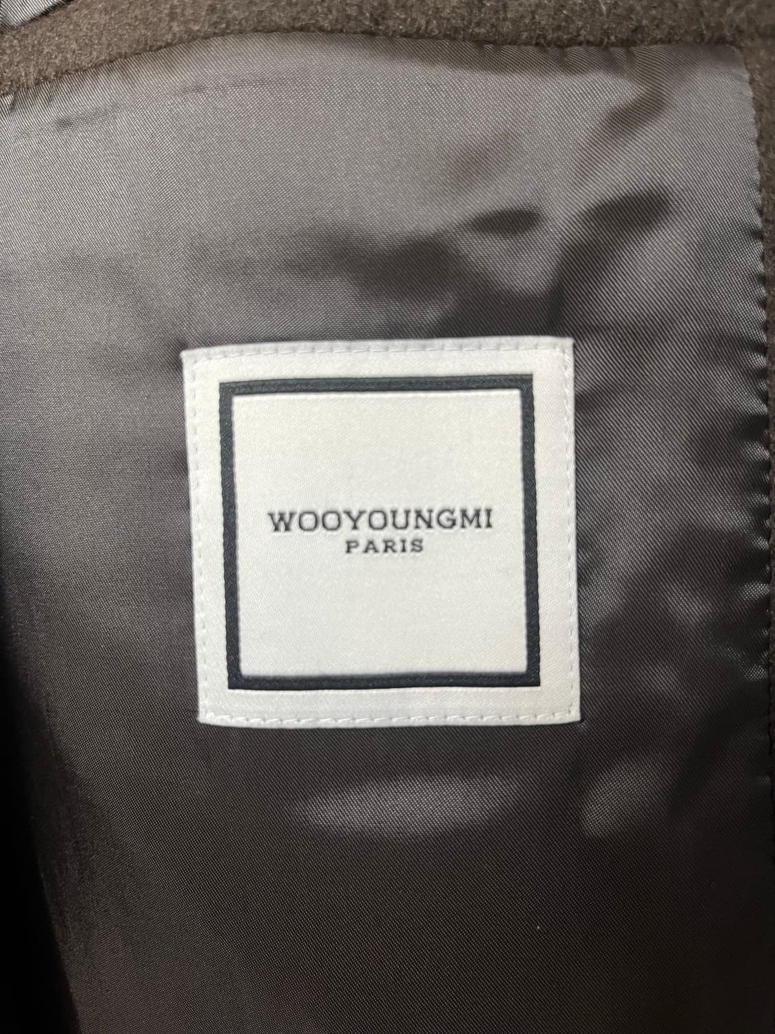 우영미 브라운 캐시미어 코트 46사이즈 상품이미지5