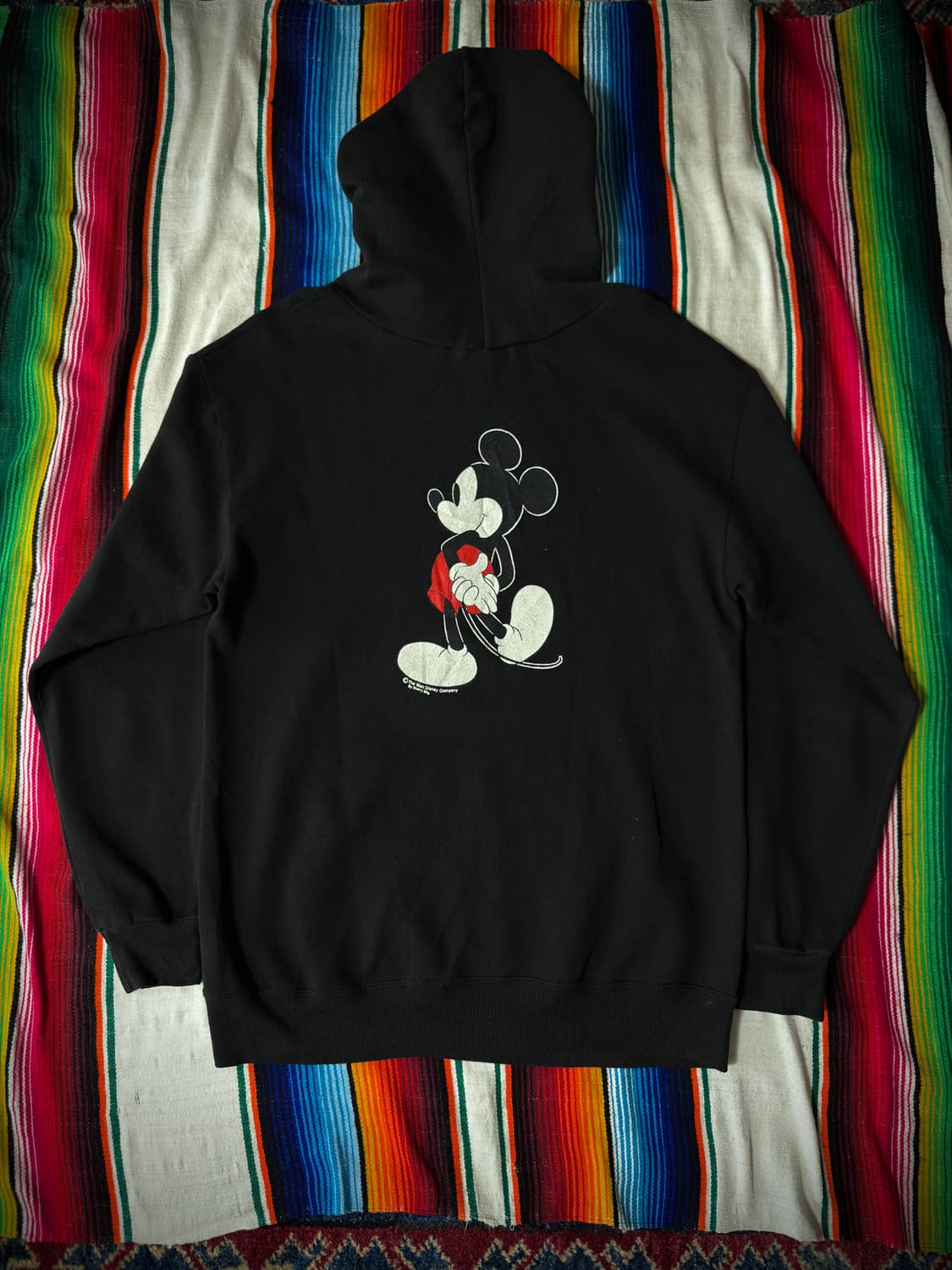 1980's Disney Mickey Mouse black Hoodie 상품이미지2