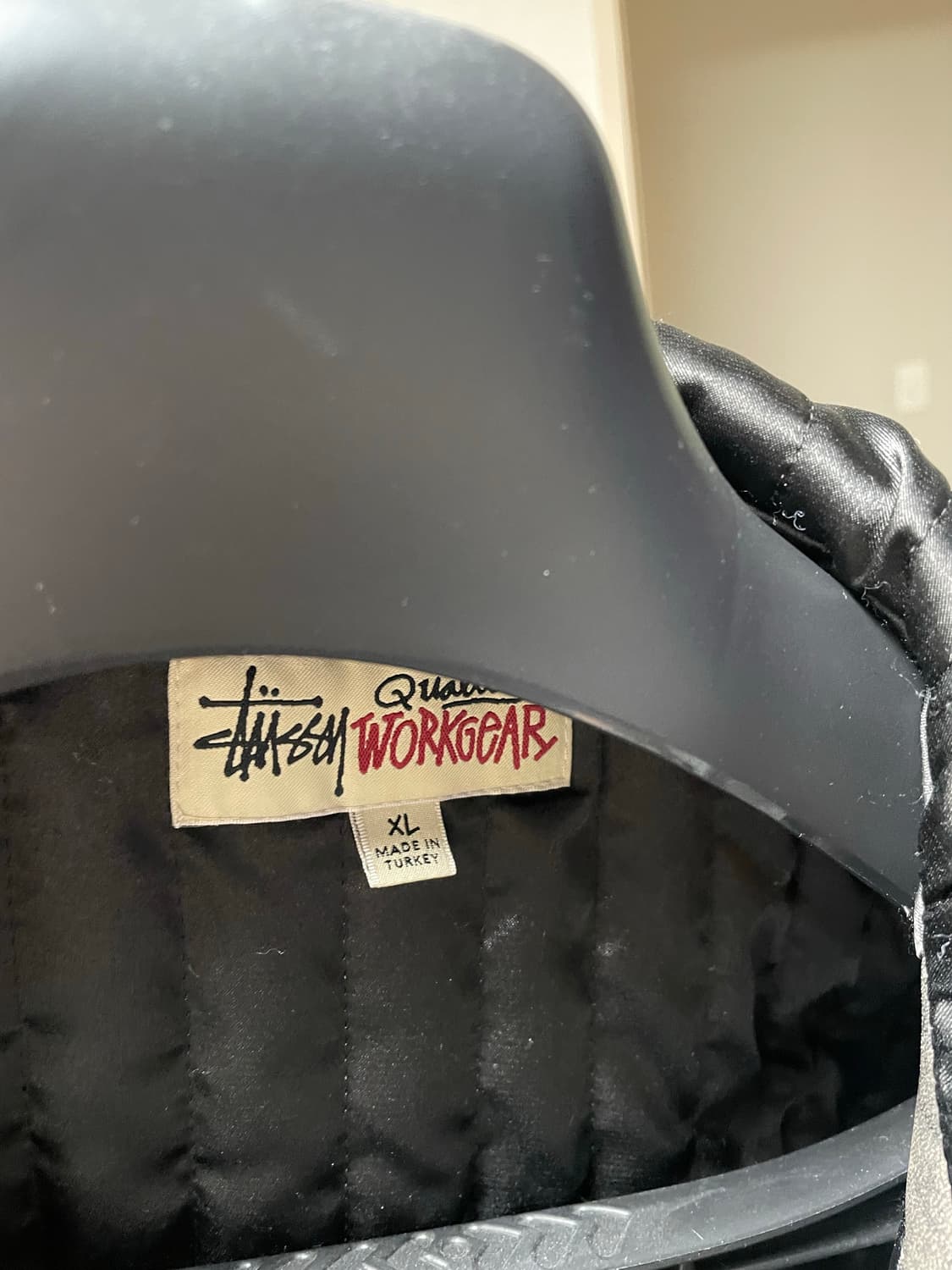 스투시 스톤워시 레더 워크 자켓 워시드 블랙 상품이미지3