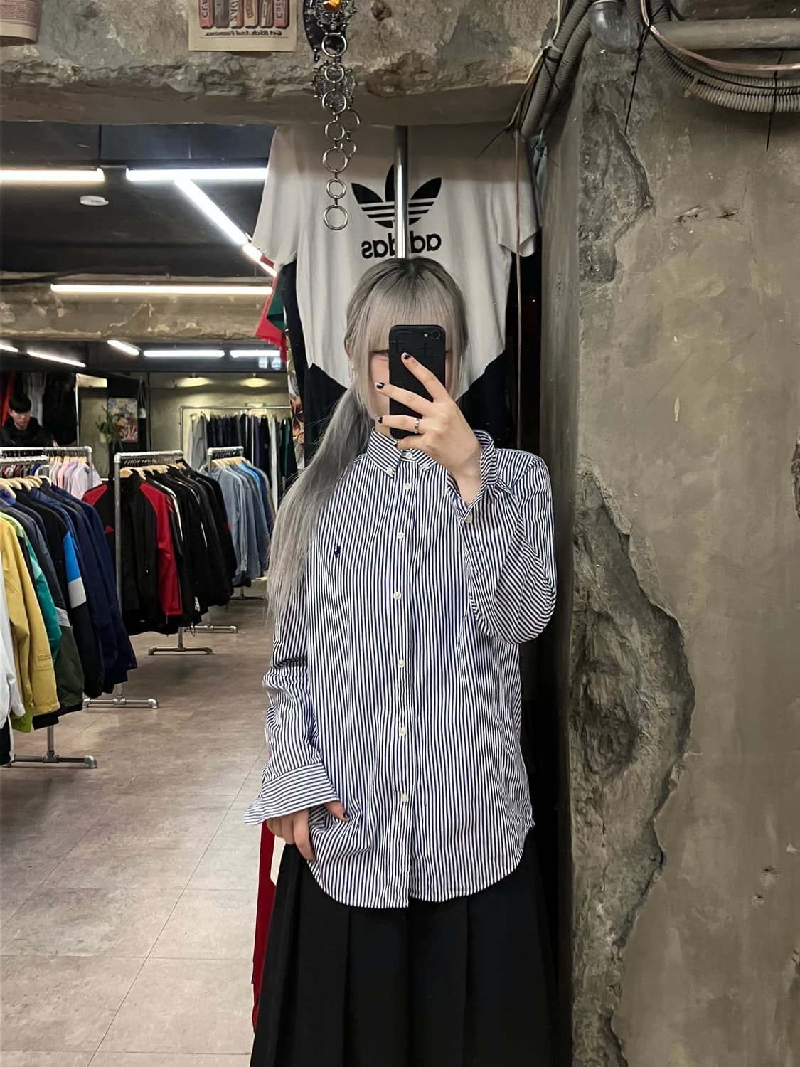 폴로 랄프로렌 스트라이프 셔츠 블루 XL #csz2716 상품이미지2