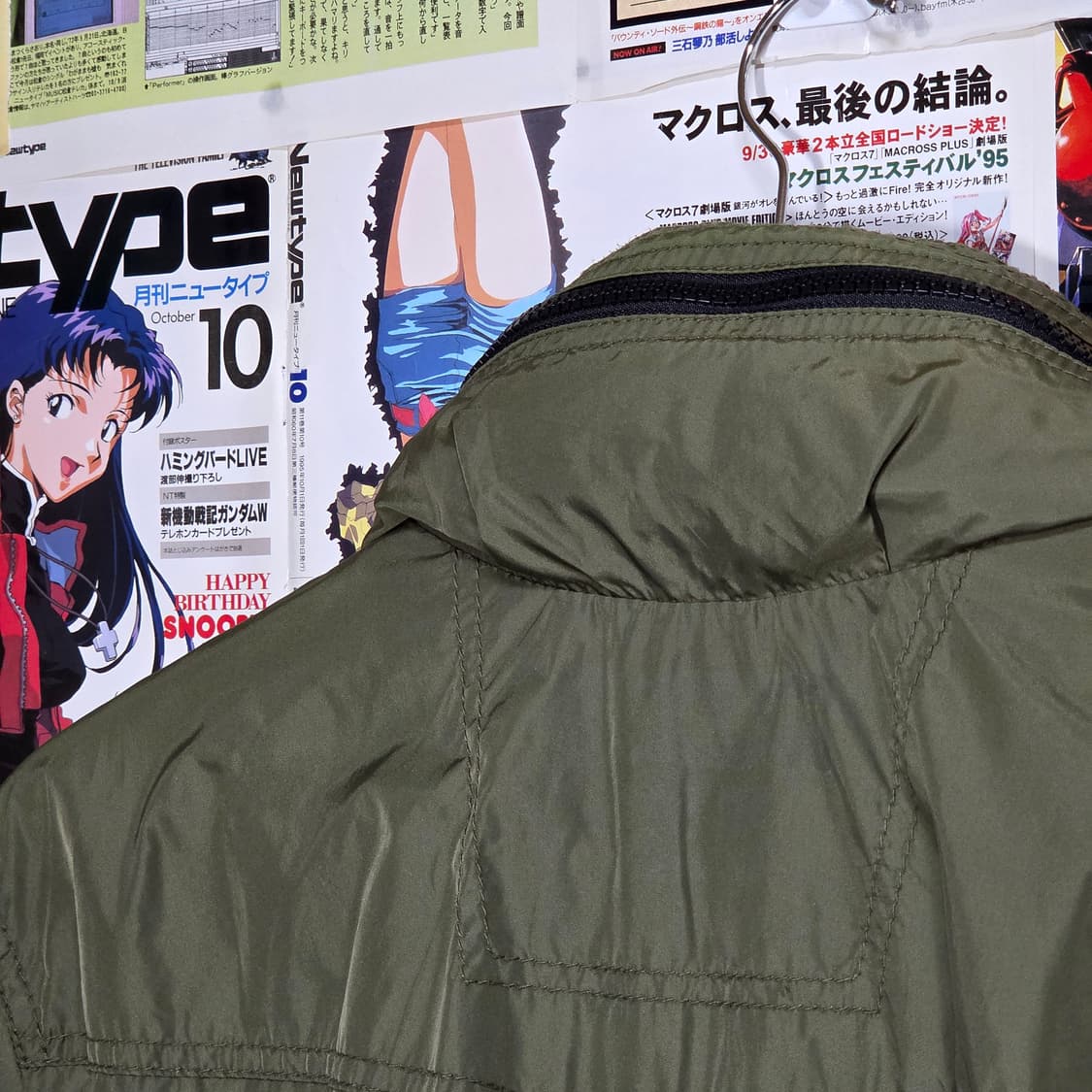 버커루 밀리터리 카키 바람막이 자켓  상품이미지7