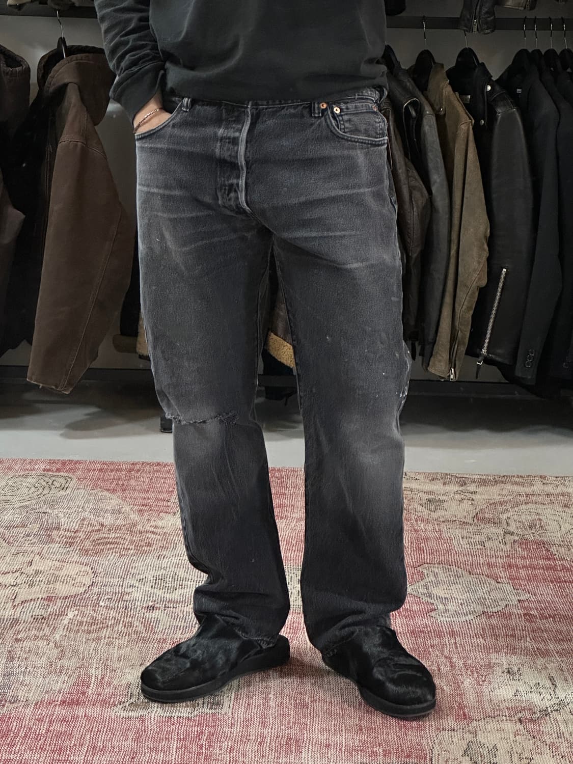 리바이스 501 블랙 하드 페이딩 상품이미지3