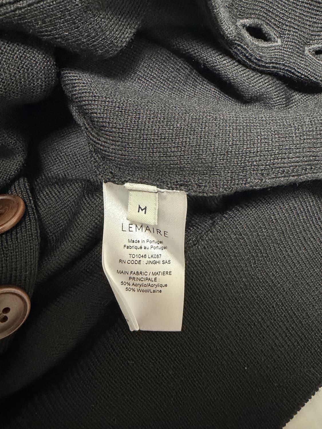 르메르 컨버터블 가디건 블랙 M 상품이미지5