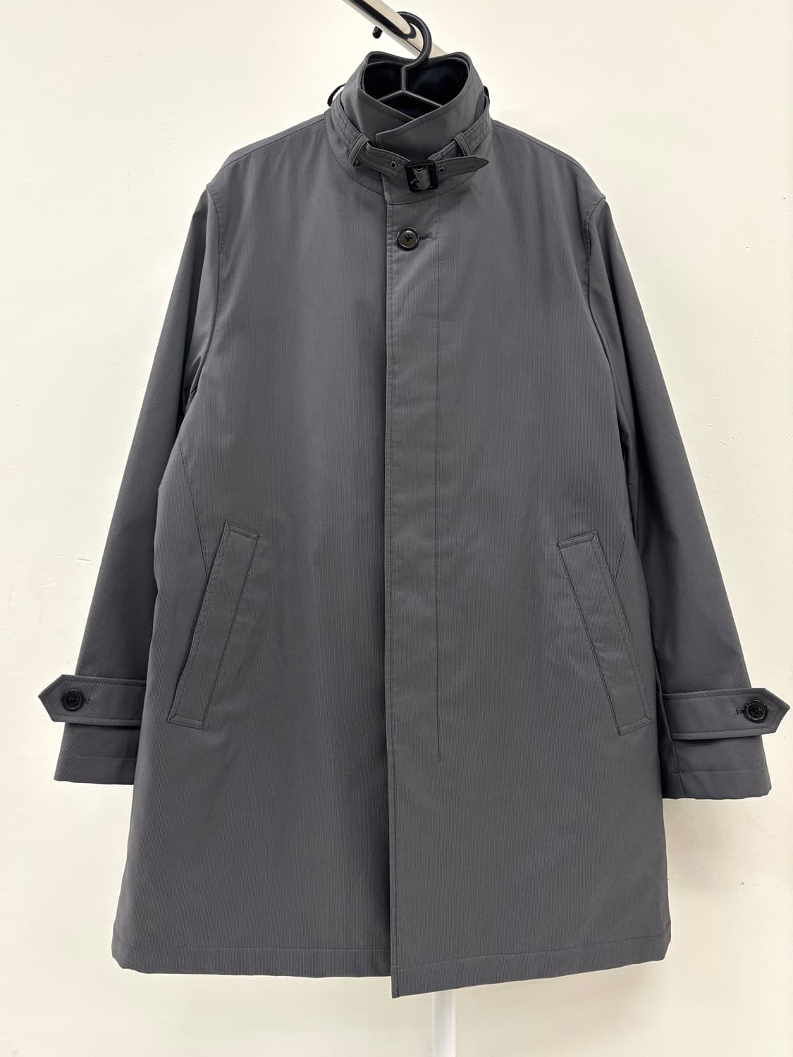 빈티지 그레이 하이넥 코트 점퍼 상품이미지8