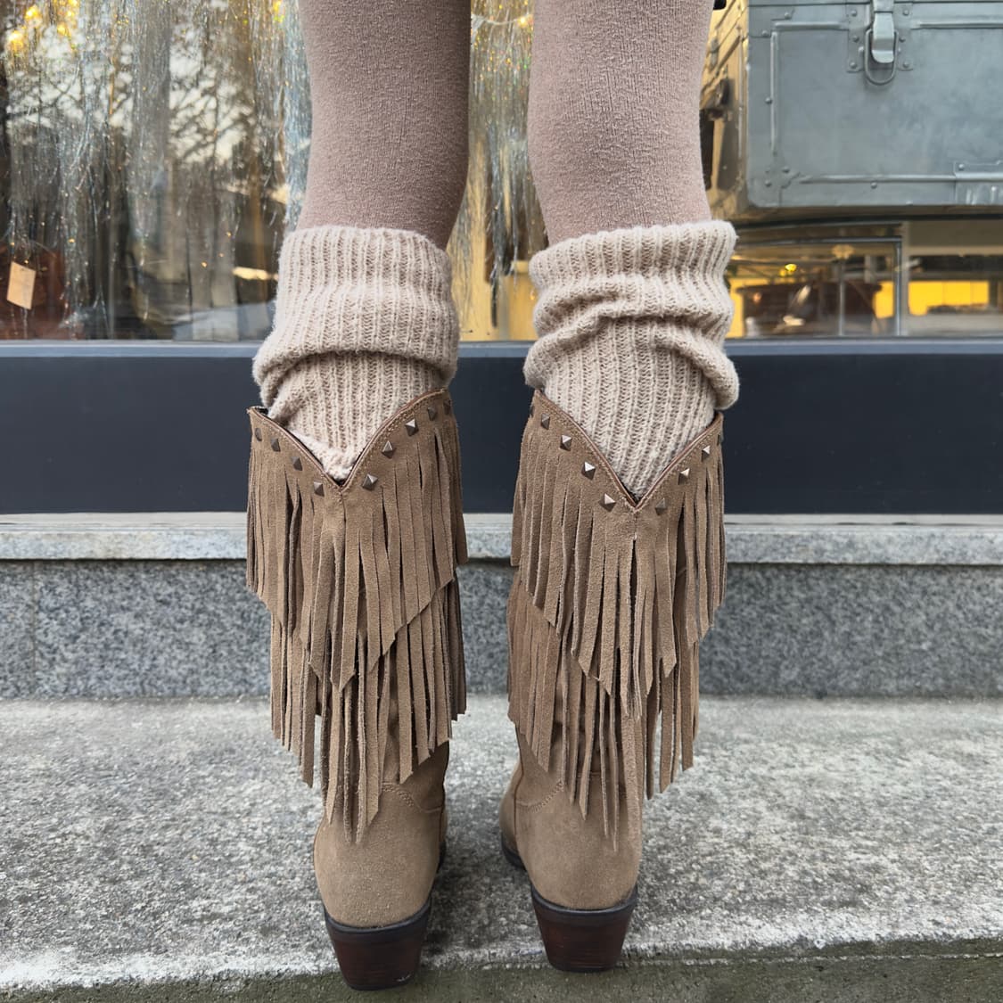 듀랑고 프린지 & 스터드 웨스턴 부츠 상품이미지8