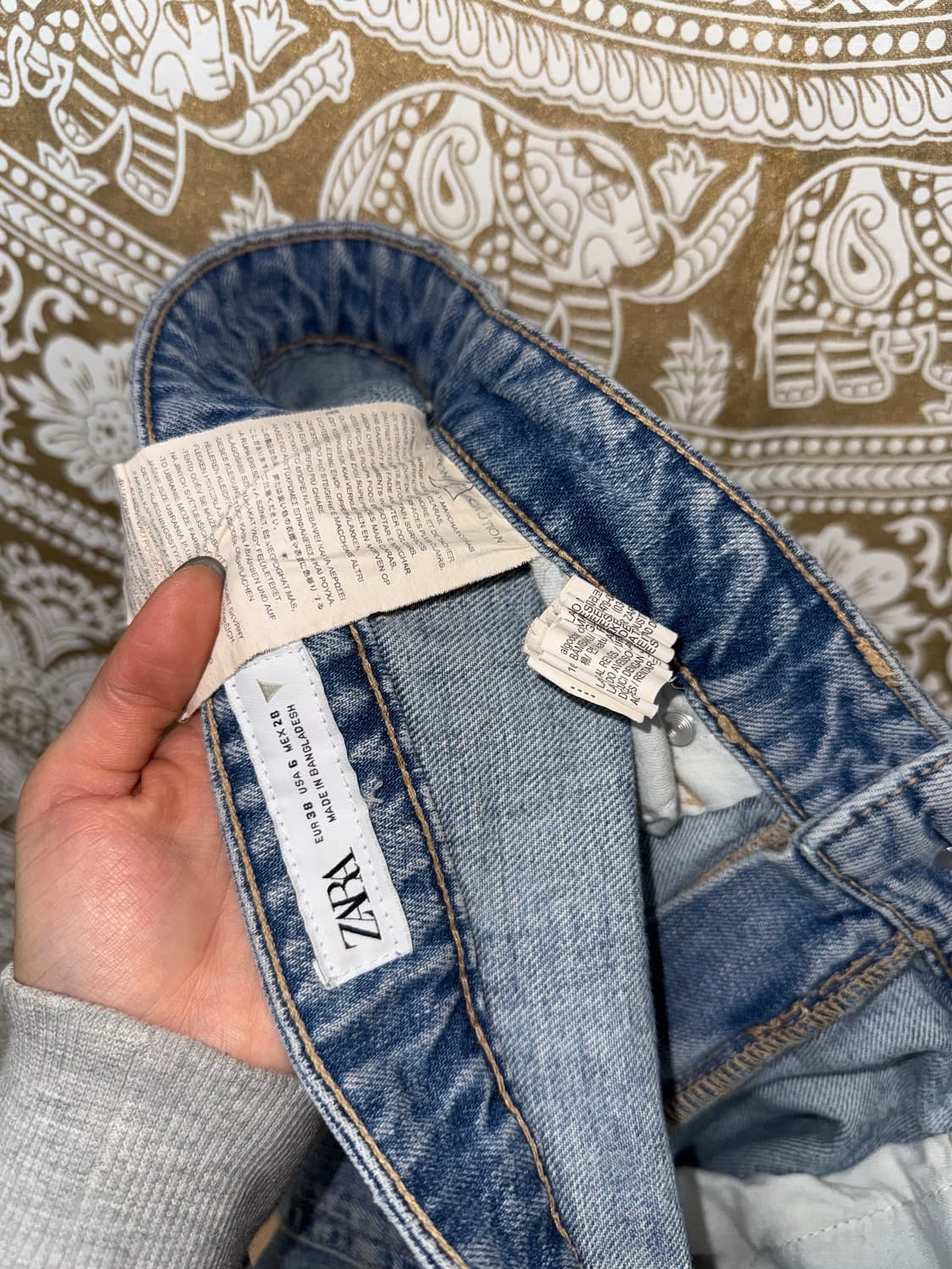 자라 연청 데님팬츠 상품이미지6