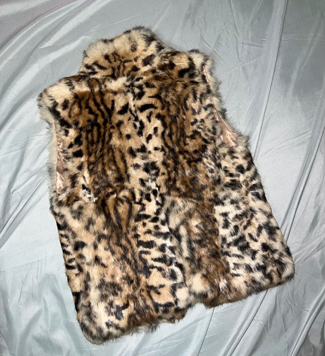 ✨Vintage leopard fur vest 갸루 펑크 퍼조끼✨ 상품이미지3