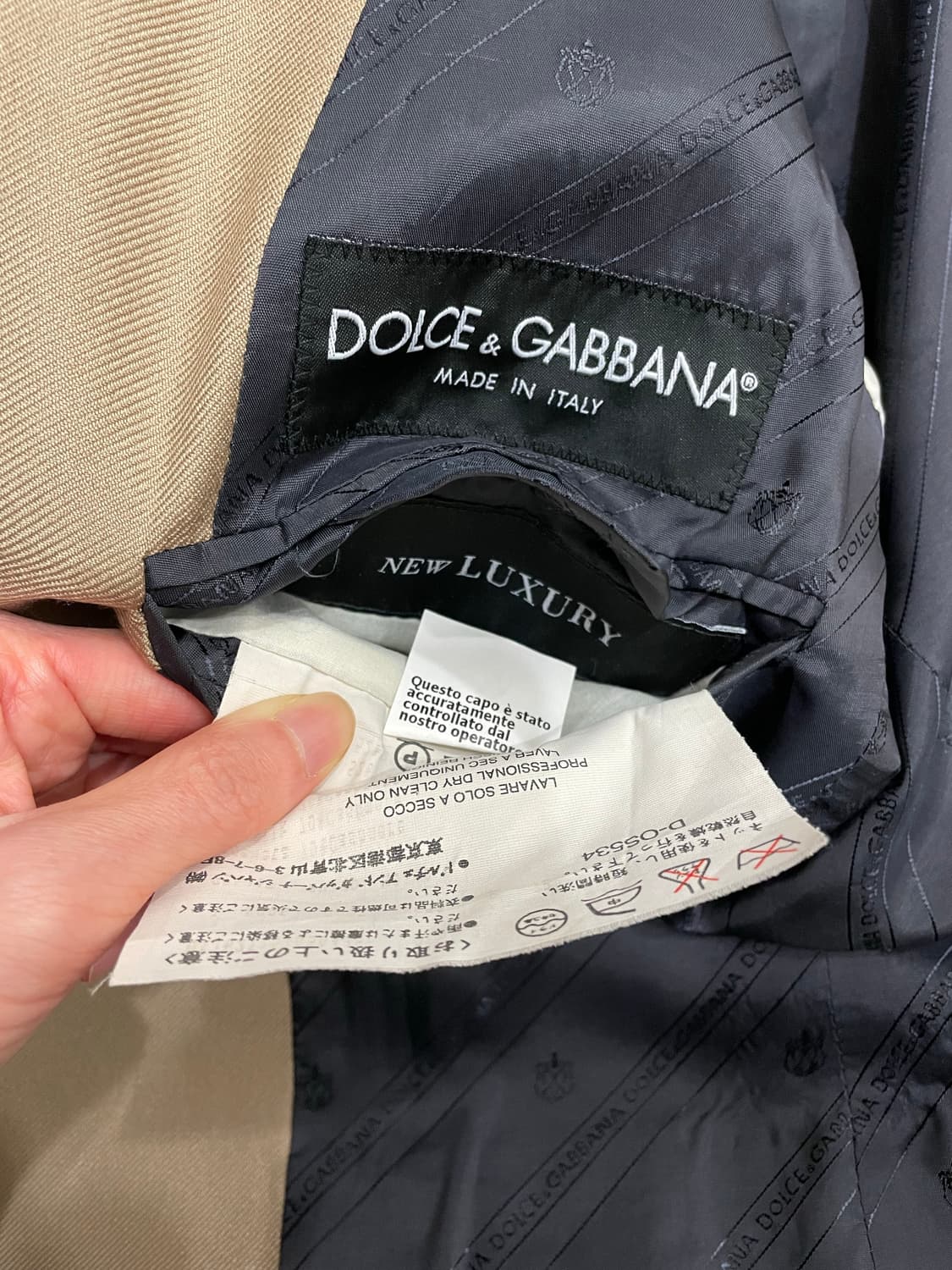 돌체앤가바나 D&G 캐시미어 실크 블레이져 자켓 카멜 상품이미지10