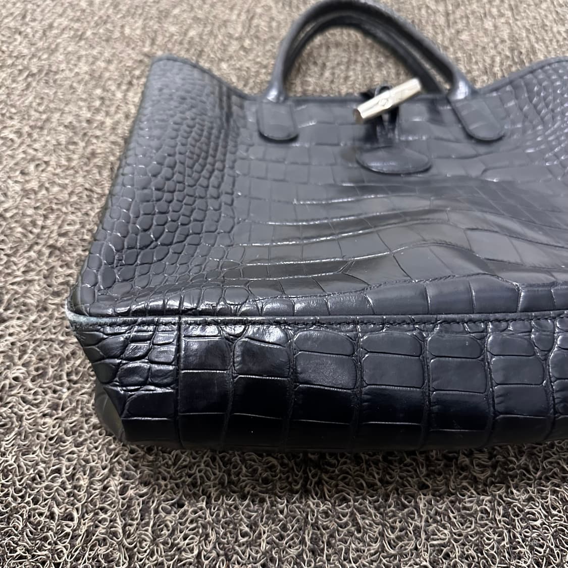 롱샴 여성 토트백 숄더백 가죽 가방 블랙 상품이미지10