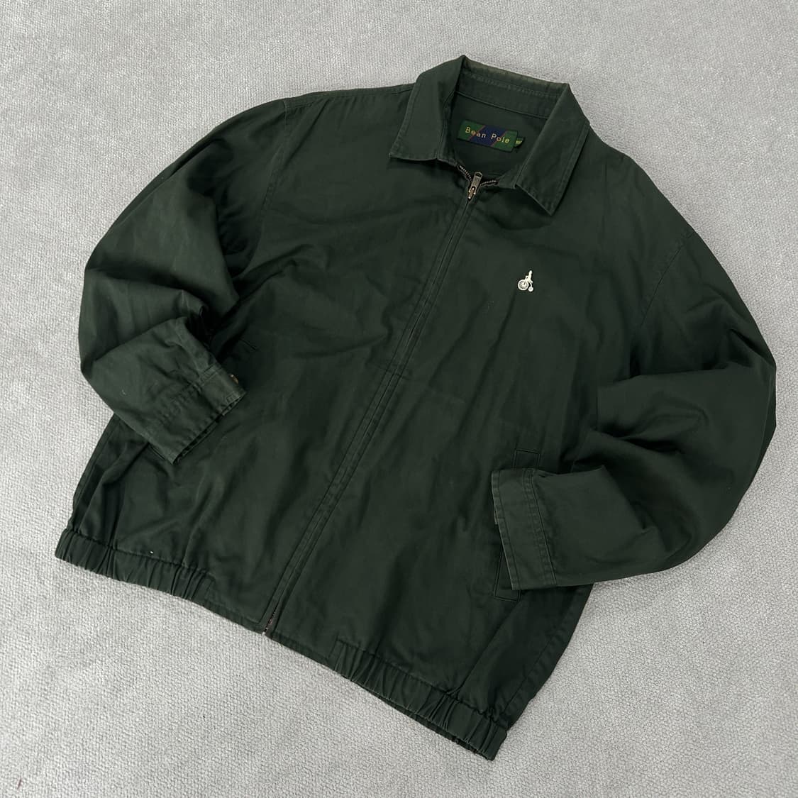 빈폴 톤온톤 그린 면 자켓 L 상품이미지1