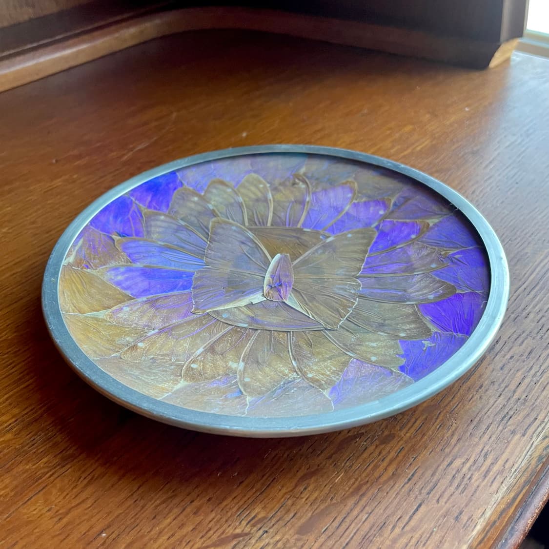 [mexican vintage] 빈티지 멕시코 모르포나비 주석 액자 접시 상품이미지6