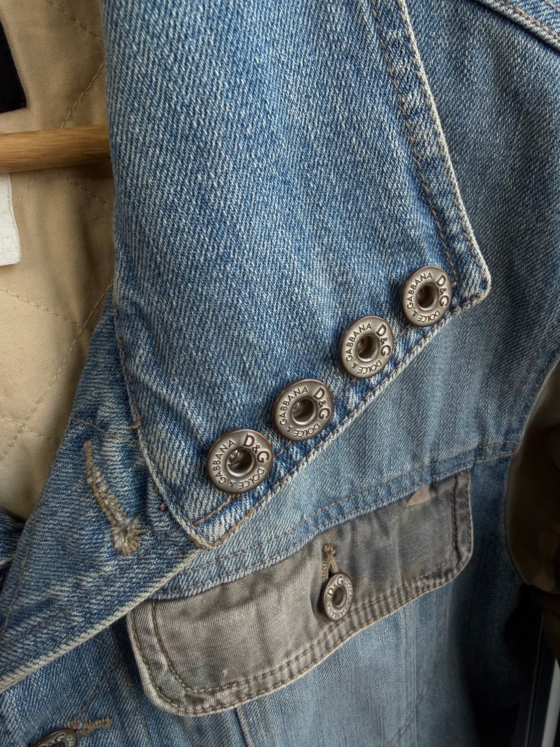 L/ 돌체앤가바나 2003AW 카모 데님자켓 상품이미지5