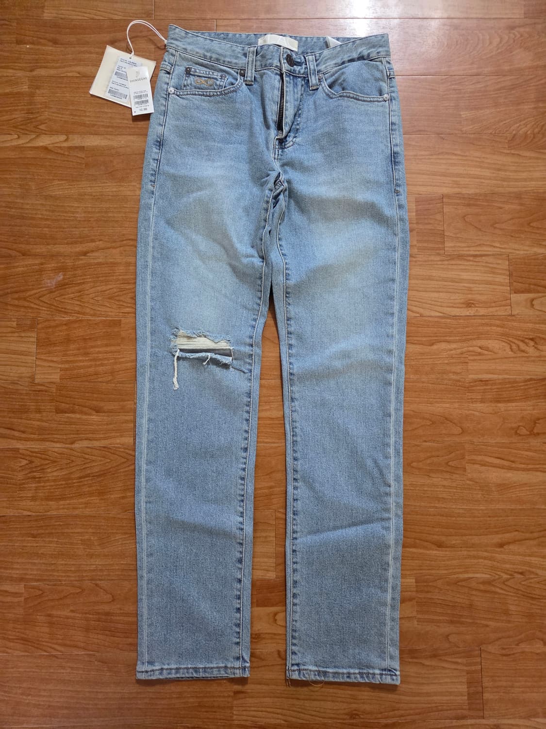 플랙진 PLAC 베를린 연청 디스진 청바지 새상품 상품이미지1