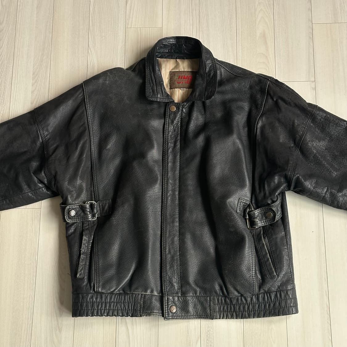 빈티지 소가죽자켓 M 상품이미지1