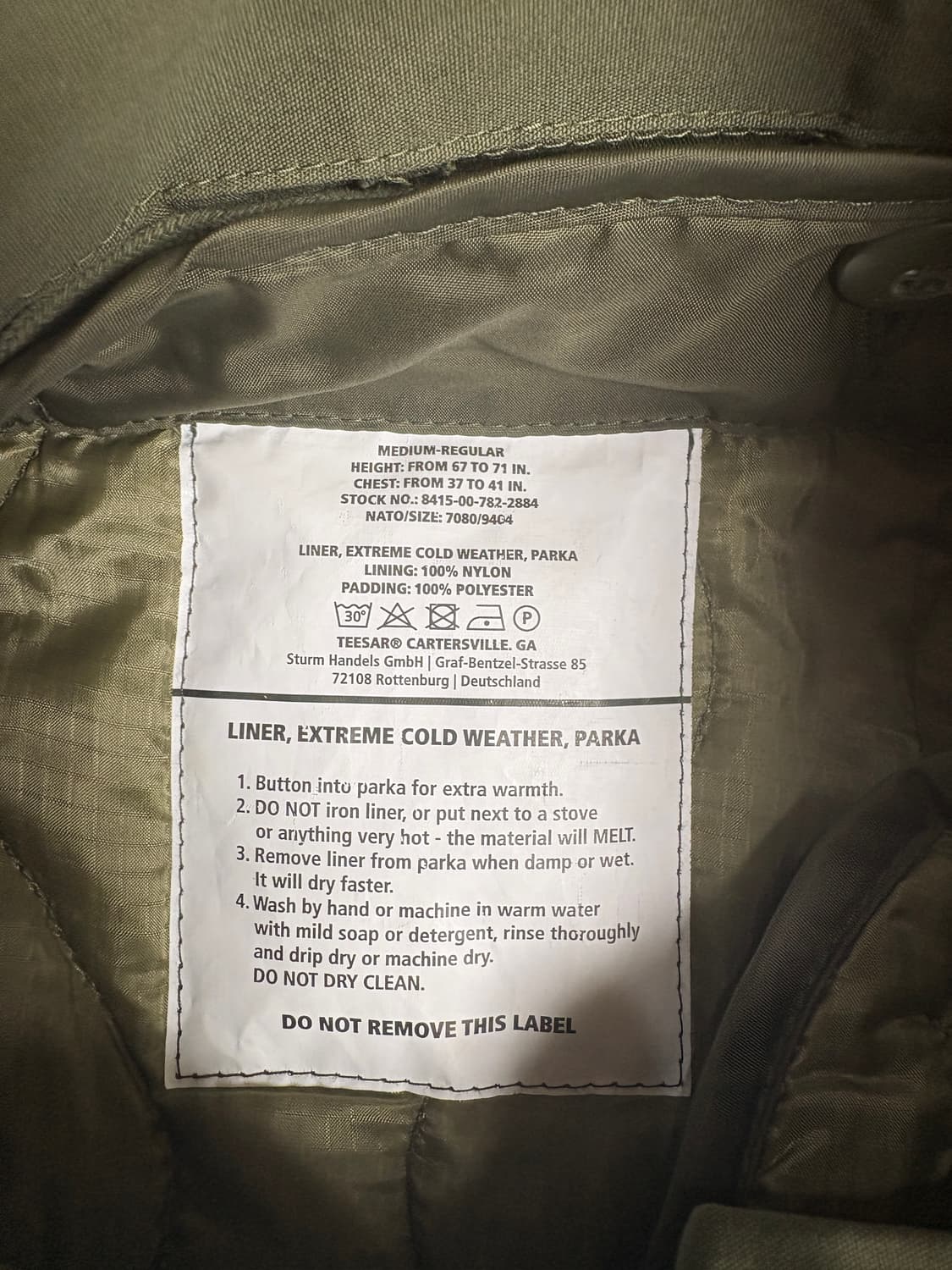 밀텍 M65 파카 M 상품이미지4