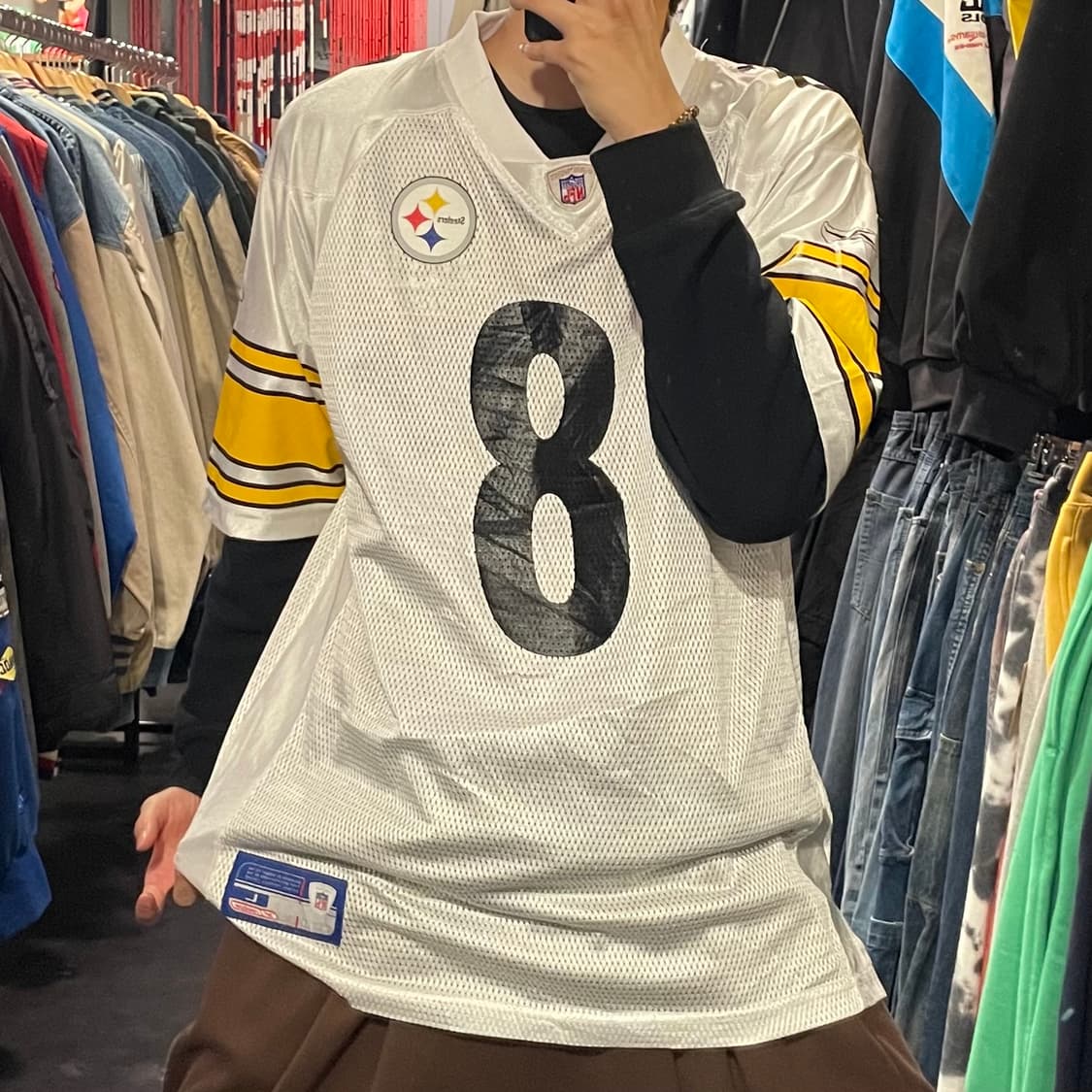 [IM] NFL Steelers 아본테 매독스 No.8 화이트 반팔져지 상품이미지3