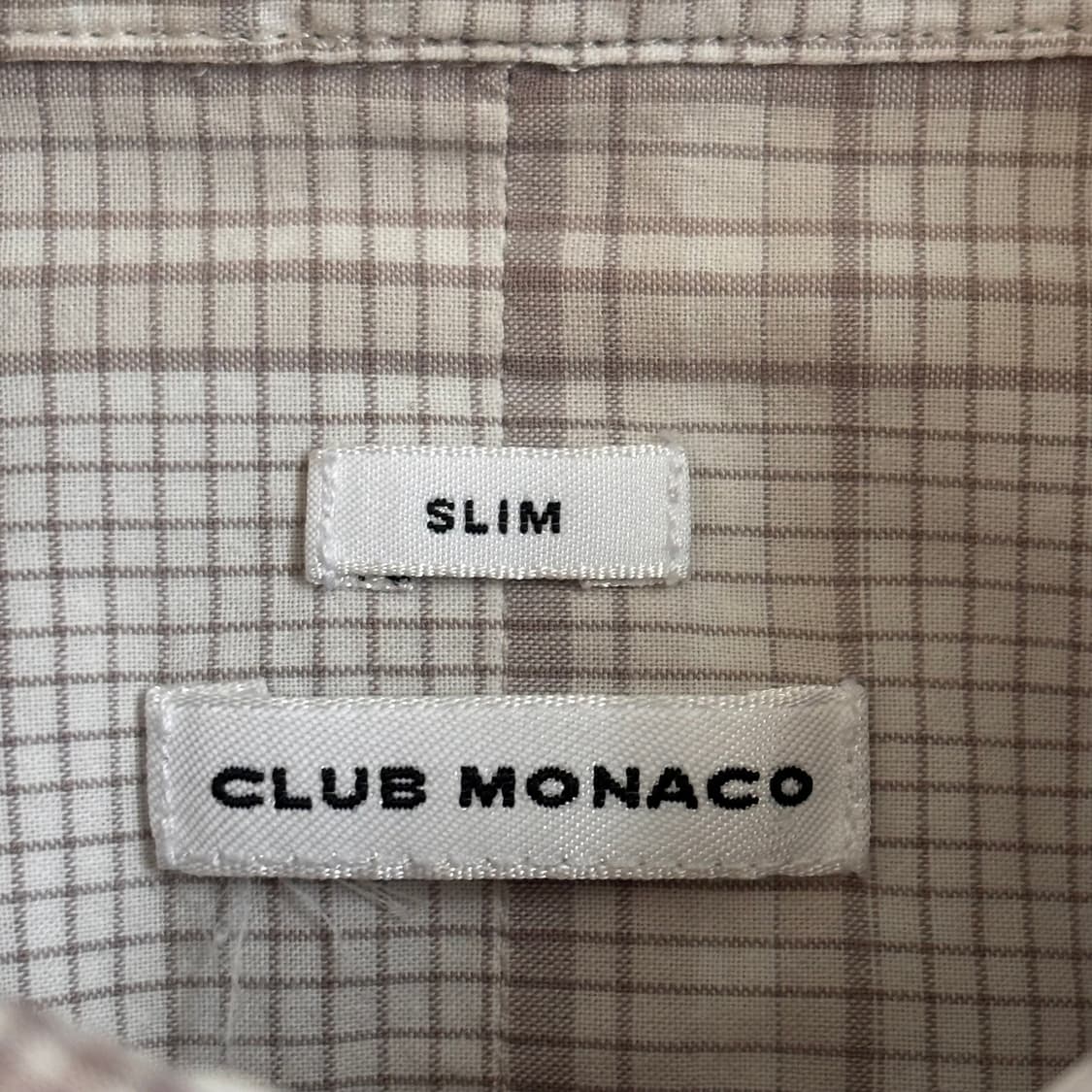 클럽모나코 슬림핏 XS 캐주얼 반팔 셔츠 남방 체크 상품이미지7