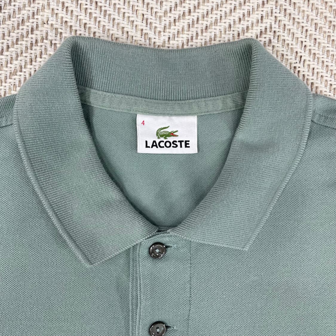 라코스테 카키색 카라티 4 (L) 상품이미지3