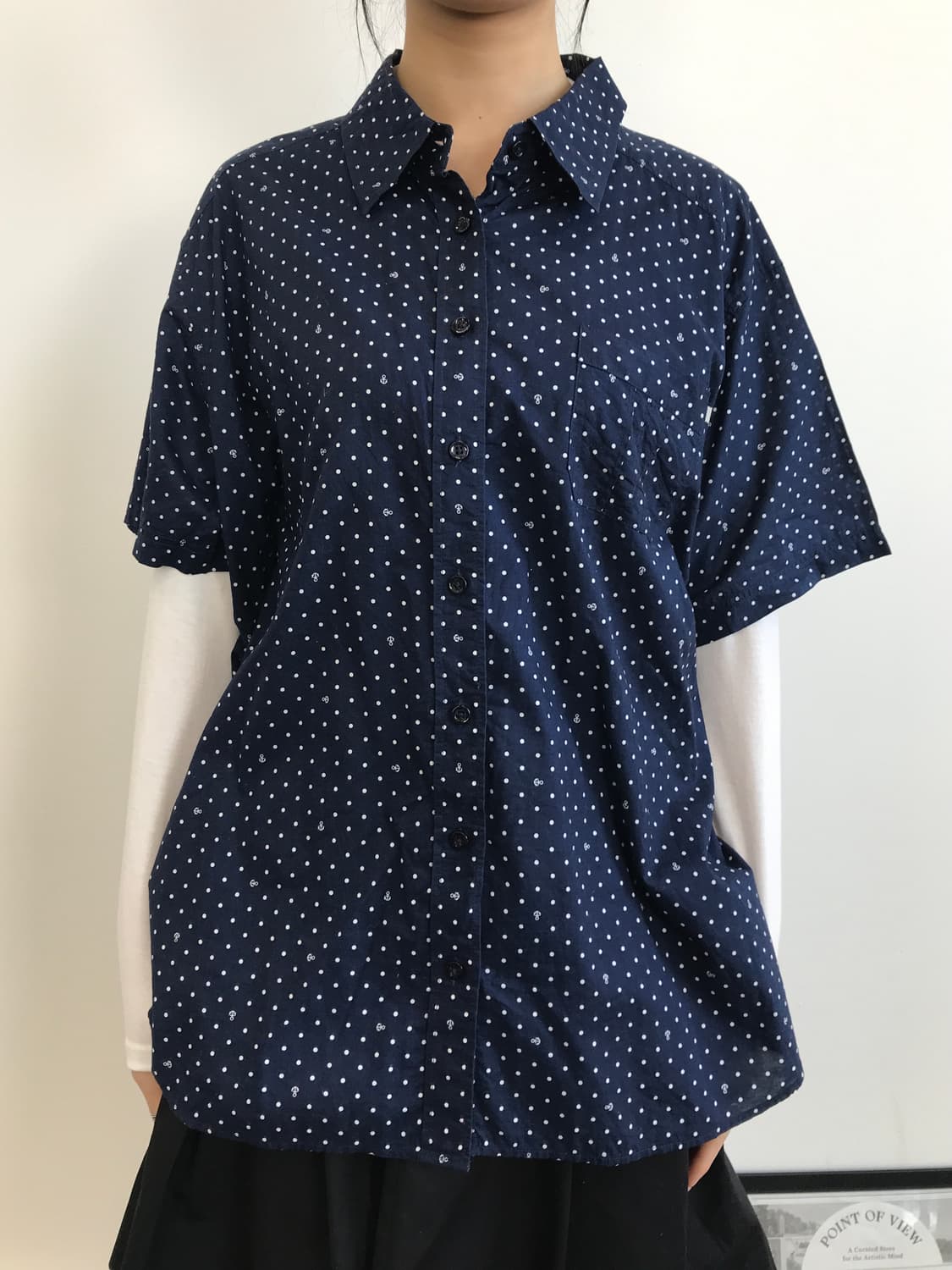 Eastboy Dot Pattern Shirt 상품이미지2