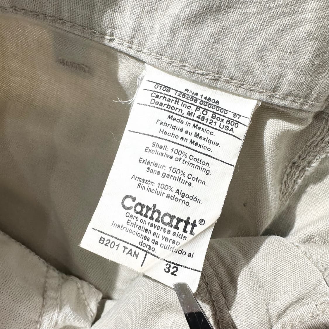 칼하트 더블니 카펜터 워크 하프 팬츠 반바지 상품이미지7