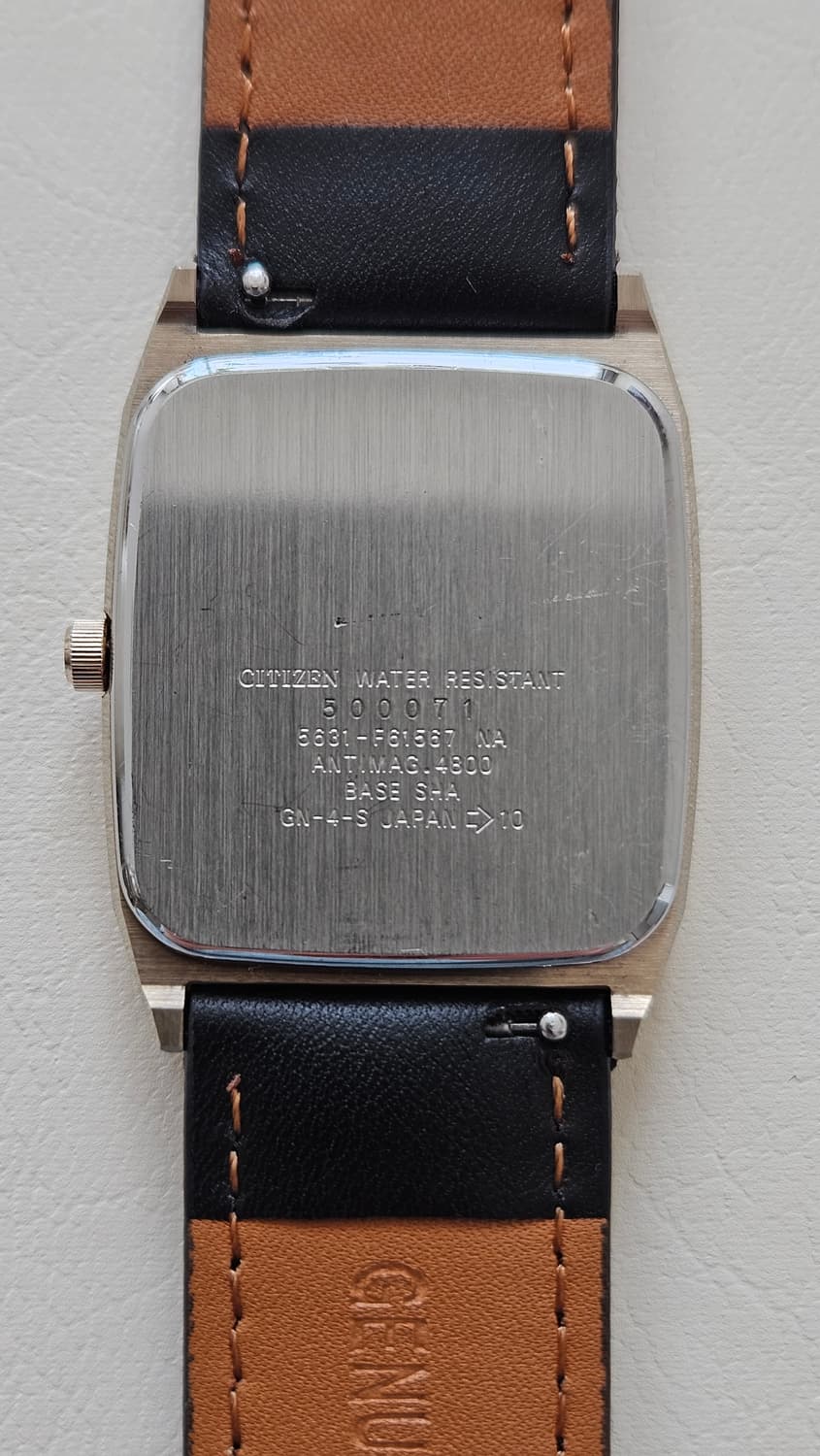 빈티지 시티즌 FORMA 사각 가죽 시계 상품이미지7