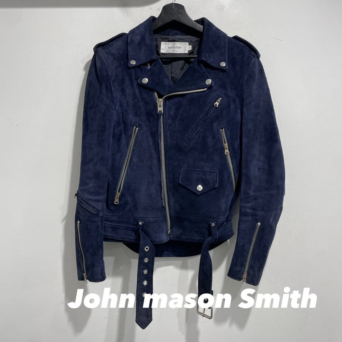 john mason smith 스웨이드 라이더 자켓 상품이미지1