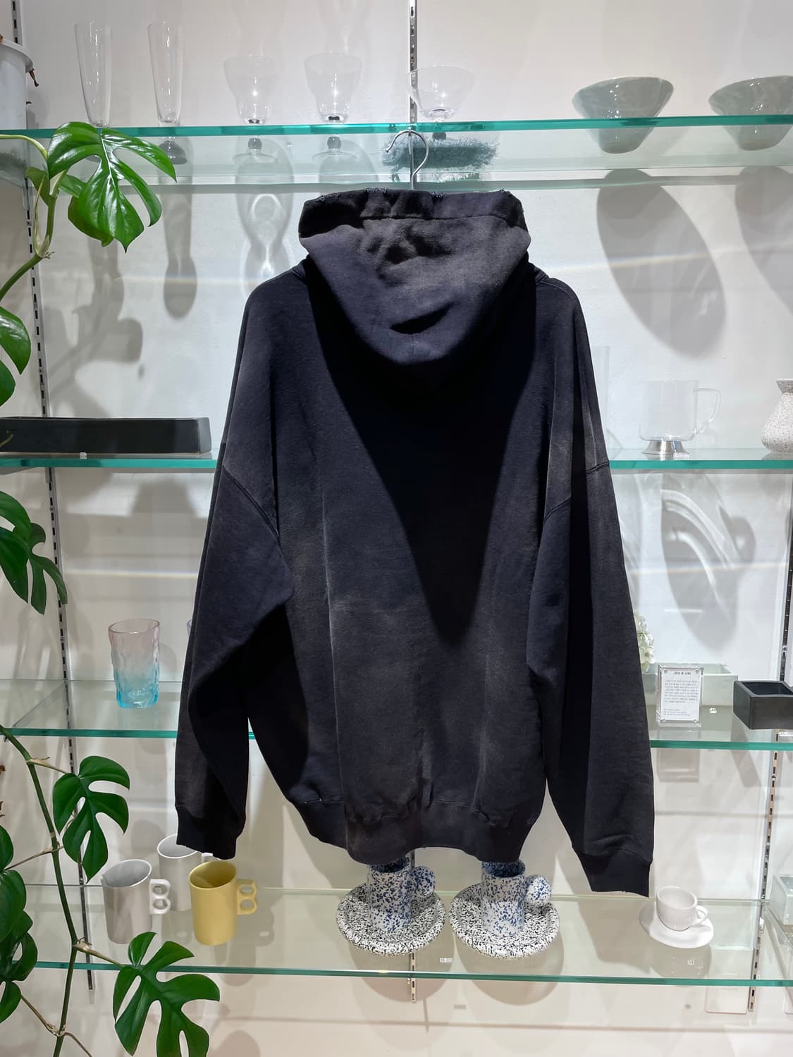 카미야 distressed henry neck hoodie 상품이미지2