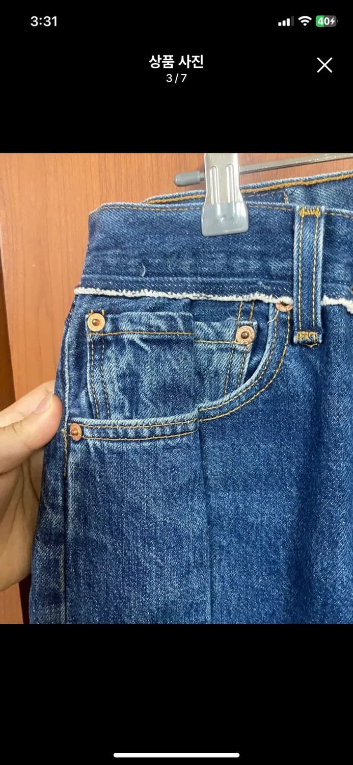 [LEVIS] 리바이스 501 리워크 컷오프 데님팬츠 30사이즈 상품이미지3