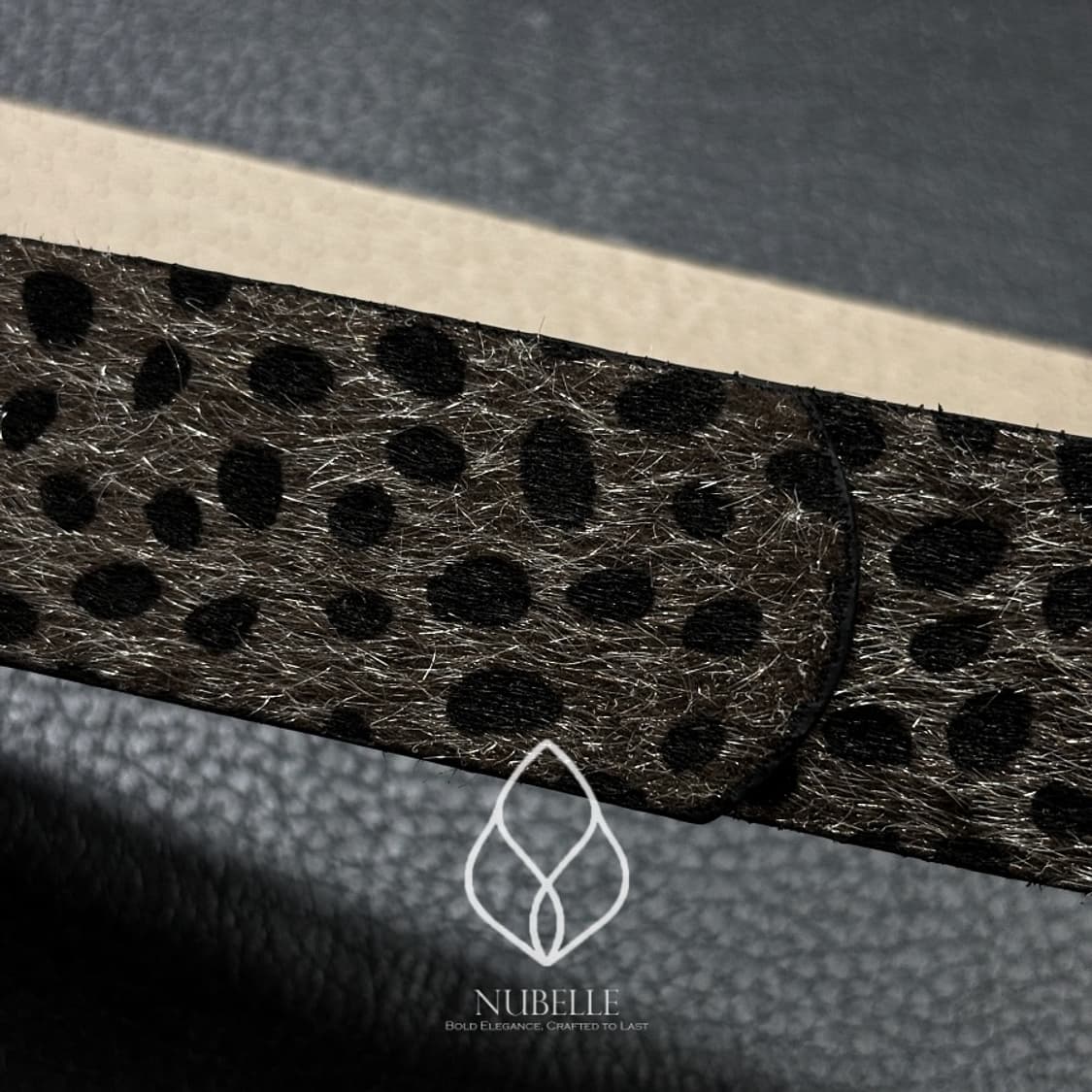 🌗 Leopard hair belt / 호피 레오파드 송치털 벨트 상품이미지5