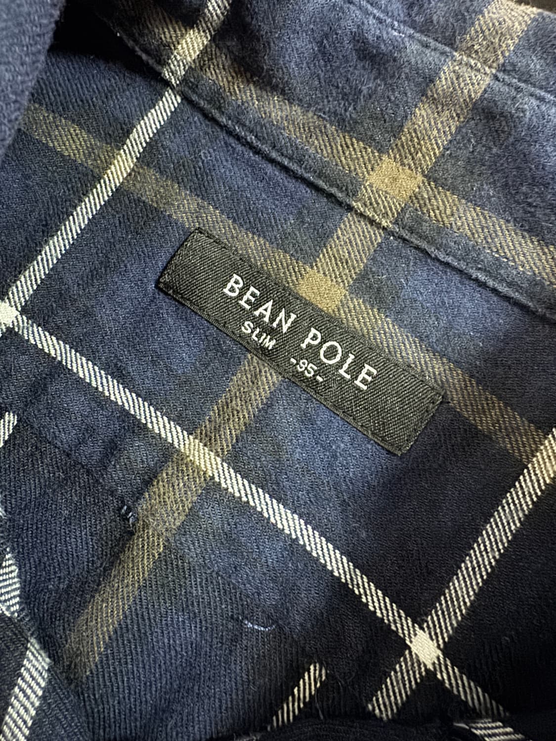 빈폴 Bean pole 슬림 긴팔 체크 셔츠 M 상품이미지3