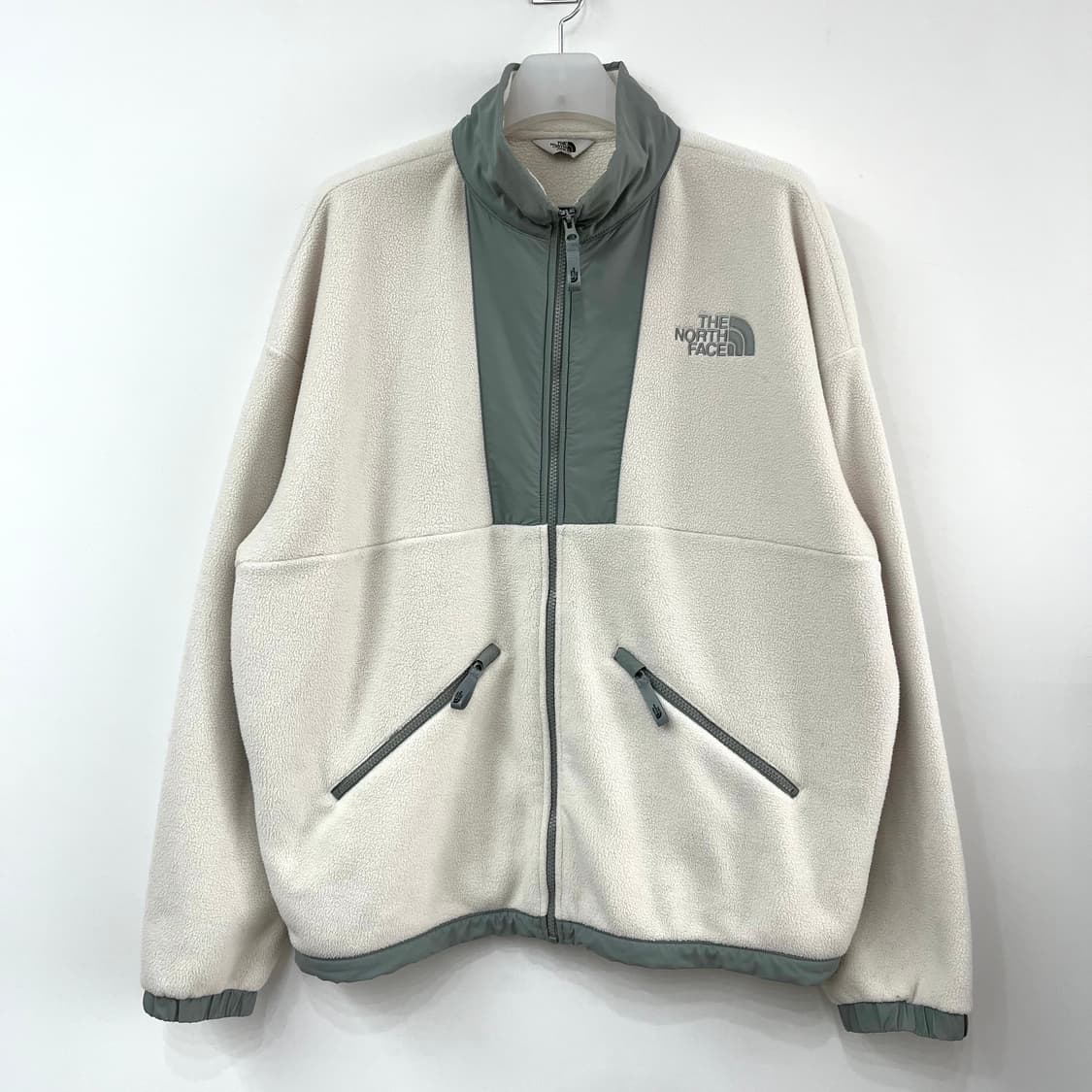 노스페이스 화이트 라벨 아이보리 카키 후리스 자켓 상품이미지2