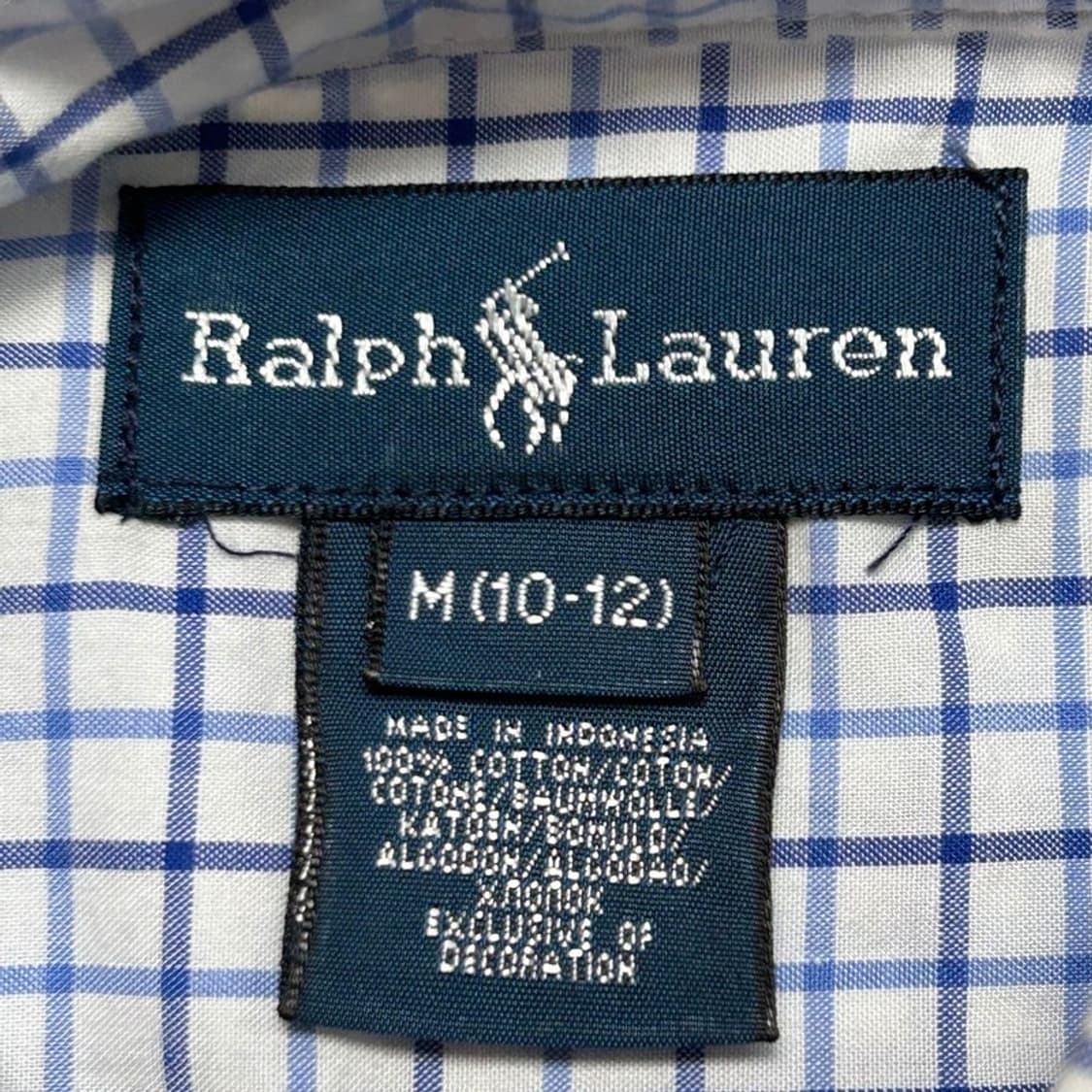 폴로랄프로렌 클래식 체크 셔츠 M (10-12) 상품이미지7