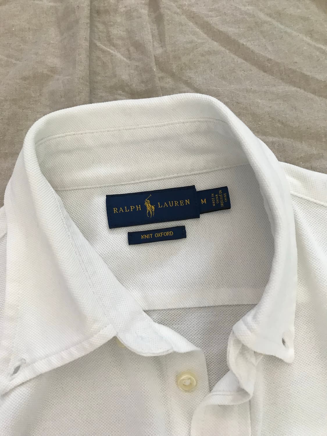 폴로 랄프로렌 니트 옥스포드 포니로고 화이트 셔츠 상품이미지8