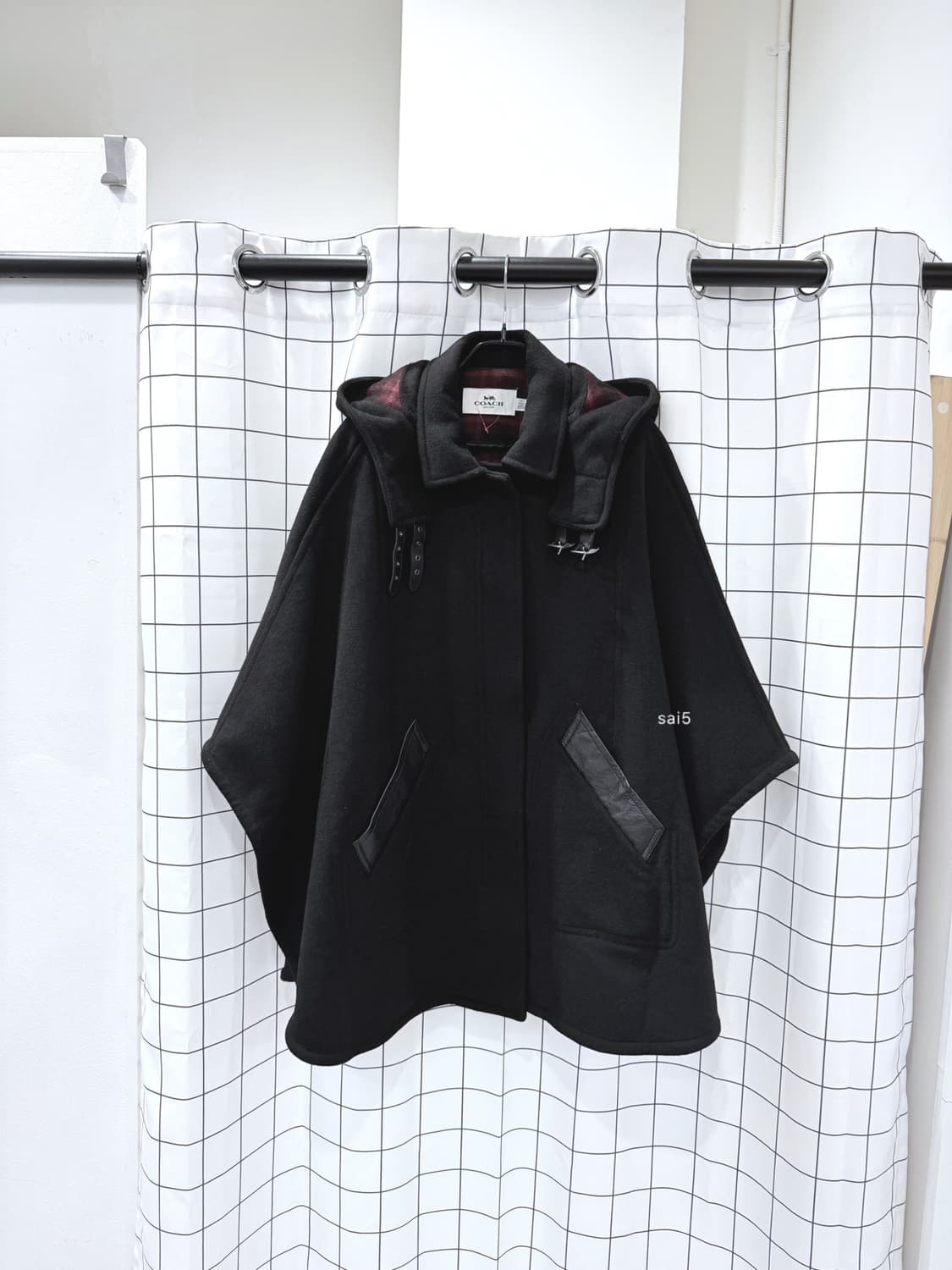 코치 후드 케이프코트 상품이미지1