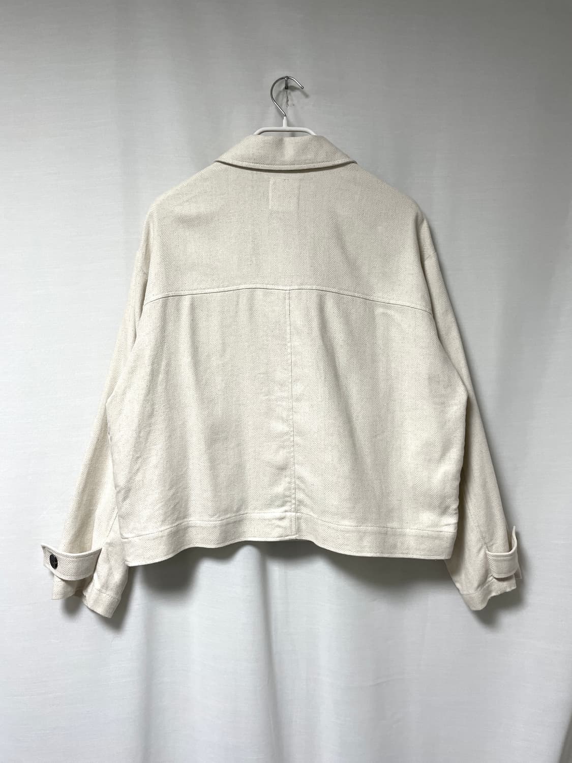 스튜디오톰보이 오버핏 린넨 레이온 헤링텅 자켓 Free _ 크림 상품이미지6