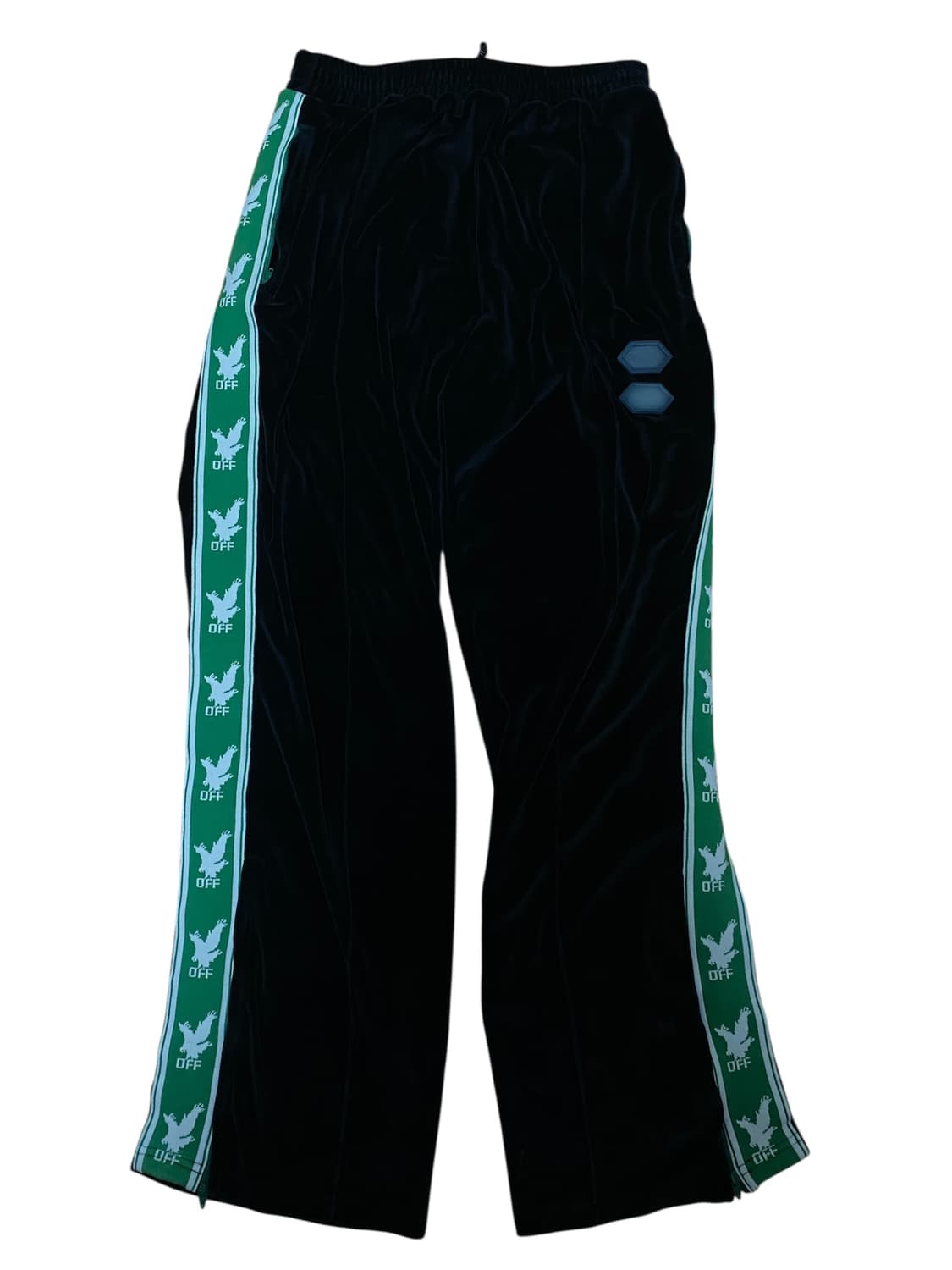 정품 오프화이트 벨벳 트랙 팬츠 바지 상품이미지1